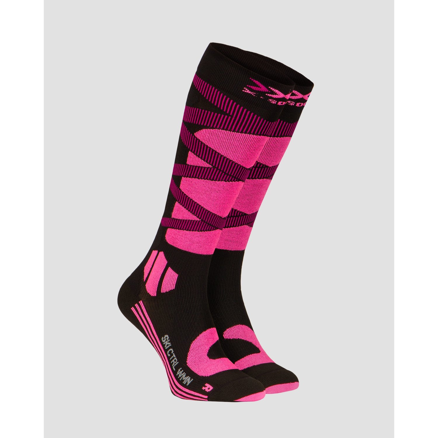Skarpety Narciarskie Czarno-różowe Damskie X-socks Ski Control 4.0
