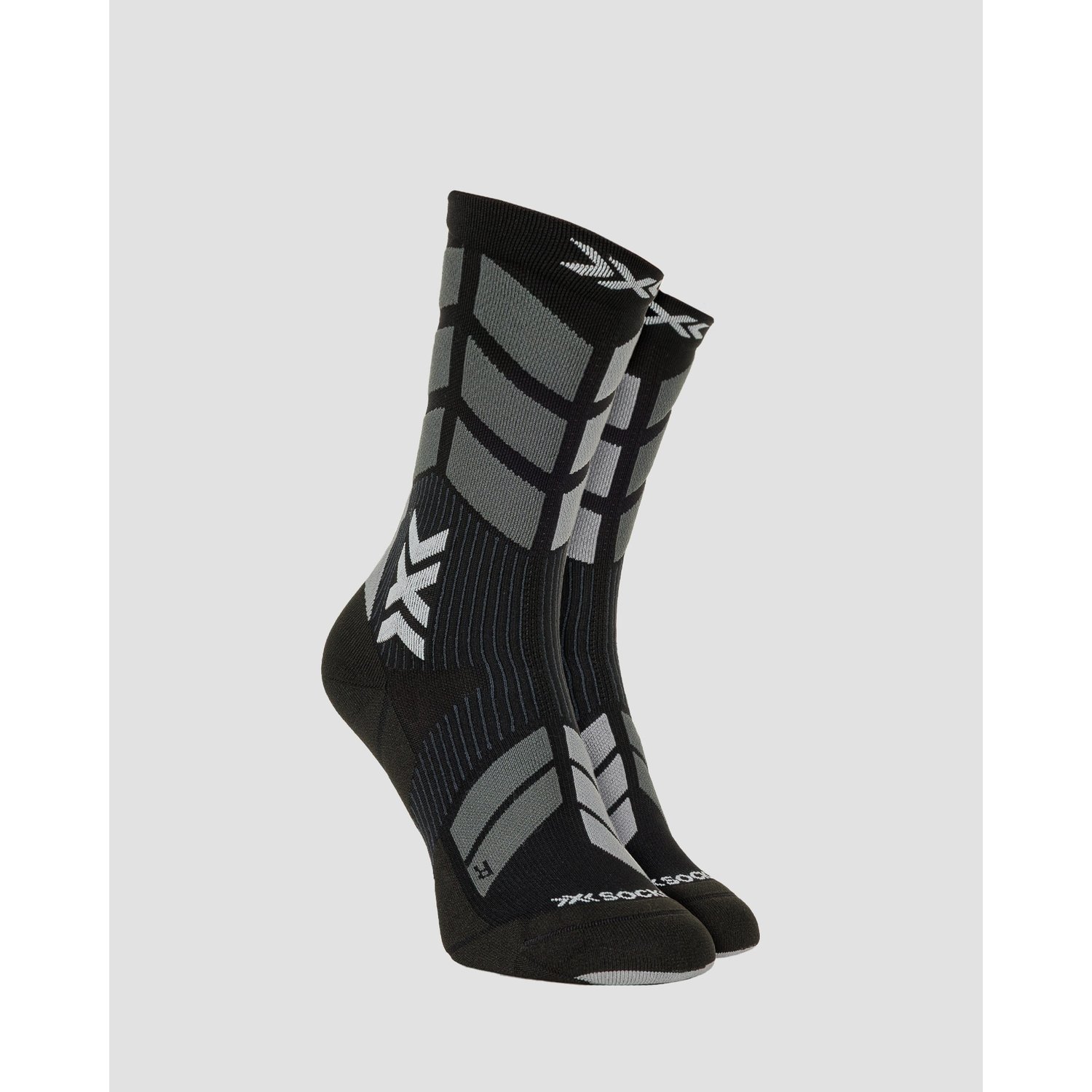 Skarpety Do Narciarstwa Biegowego X-socks X-country Perform Crew Czarno-szare