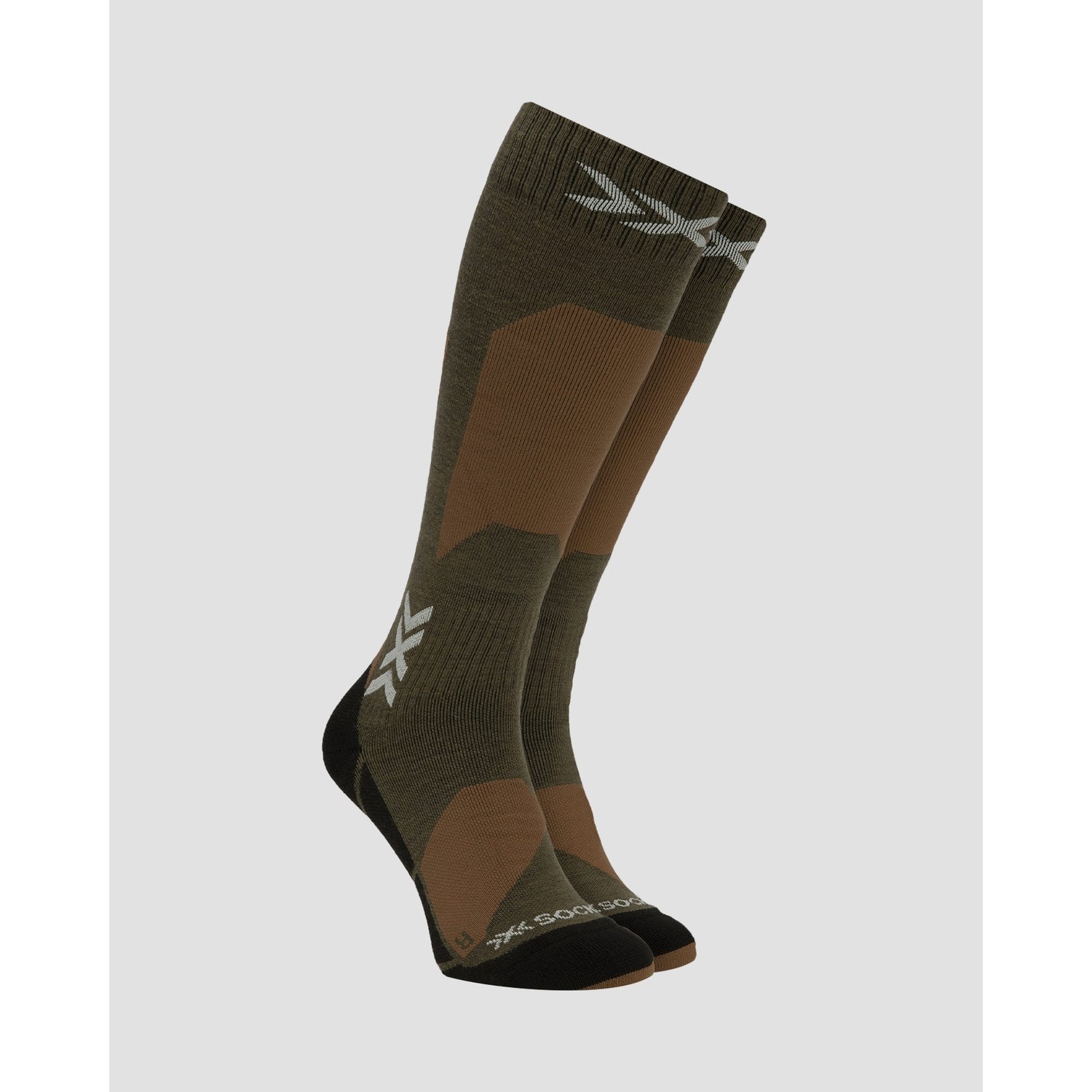 Skarpety Narciarskie X-socks Ski Discover Merino Otc Brązowe