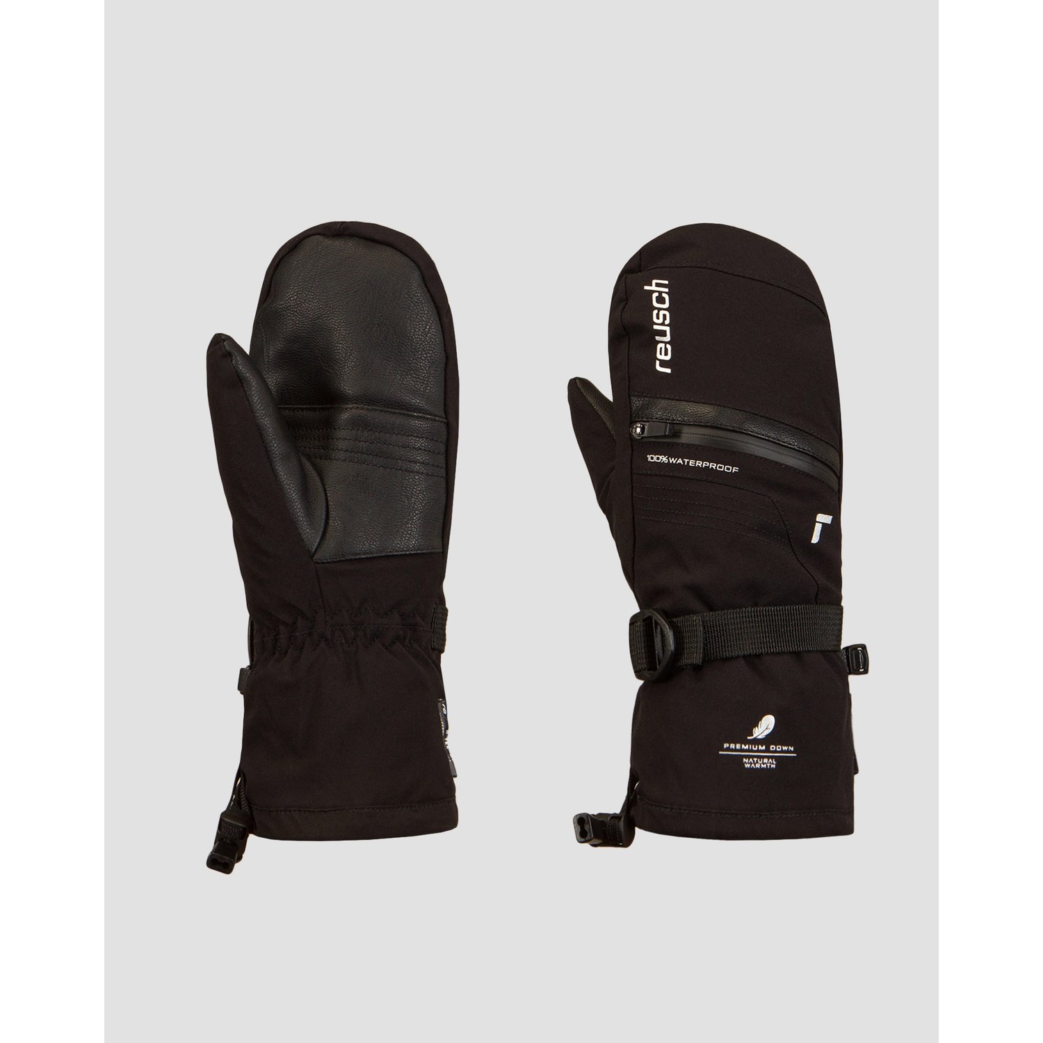 Czarne Dwupalczaste Rękawice Narciarskie Dziecięce Reusch Lando R-tex® Xt Mitten