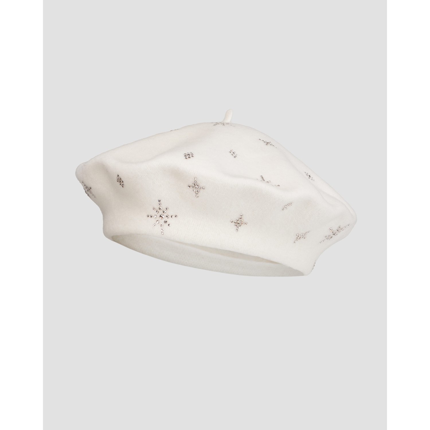Biały Beret Wełniany Damski William Sharp