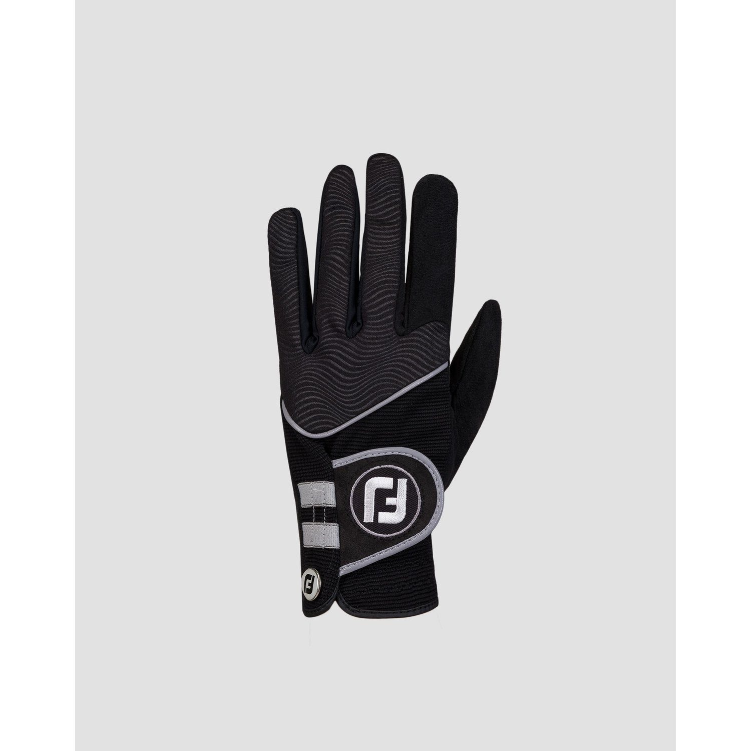 Czarne Rękawice Golfowe Męskie Footjoy Raingrip