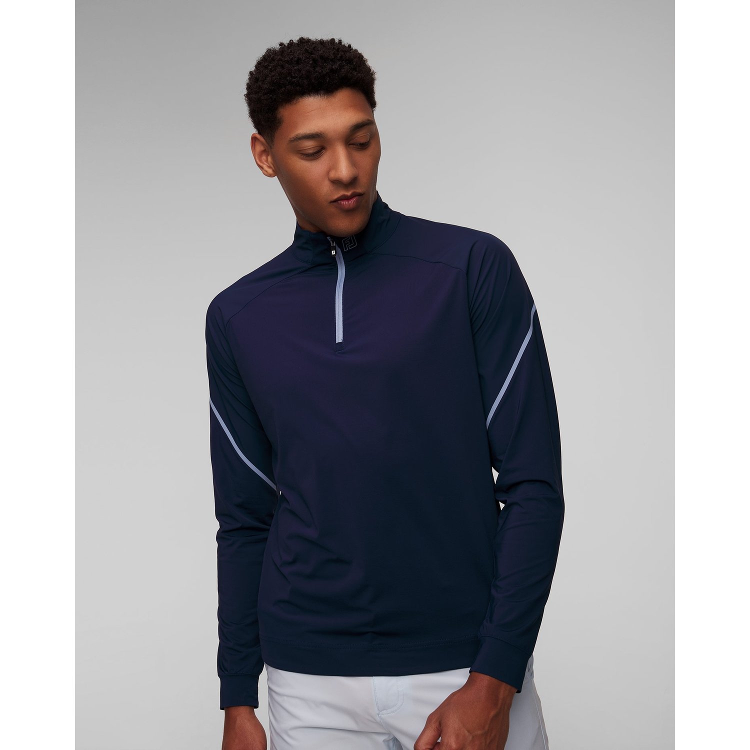 Granatowo-niebieska Bluza Męska Footjoy Eu Midlayer+