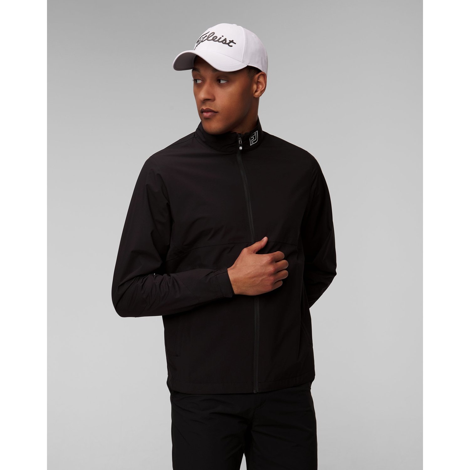 Czarna Kurtka Przeciwdeszczowa Męska Footjoy Eu Hydrolite X