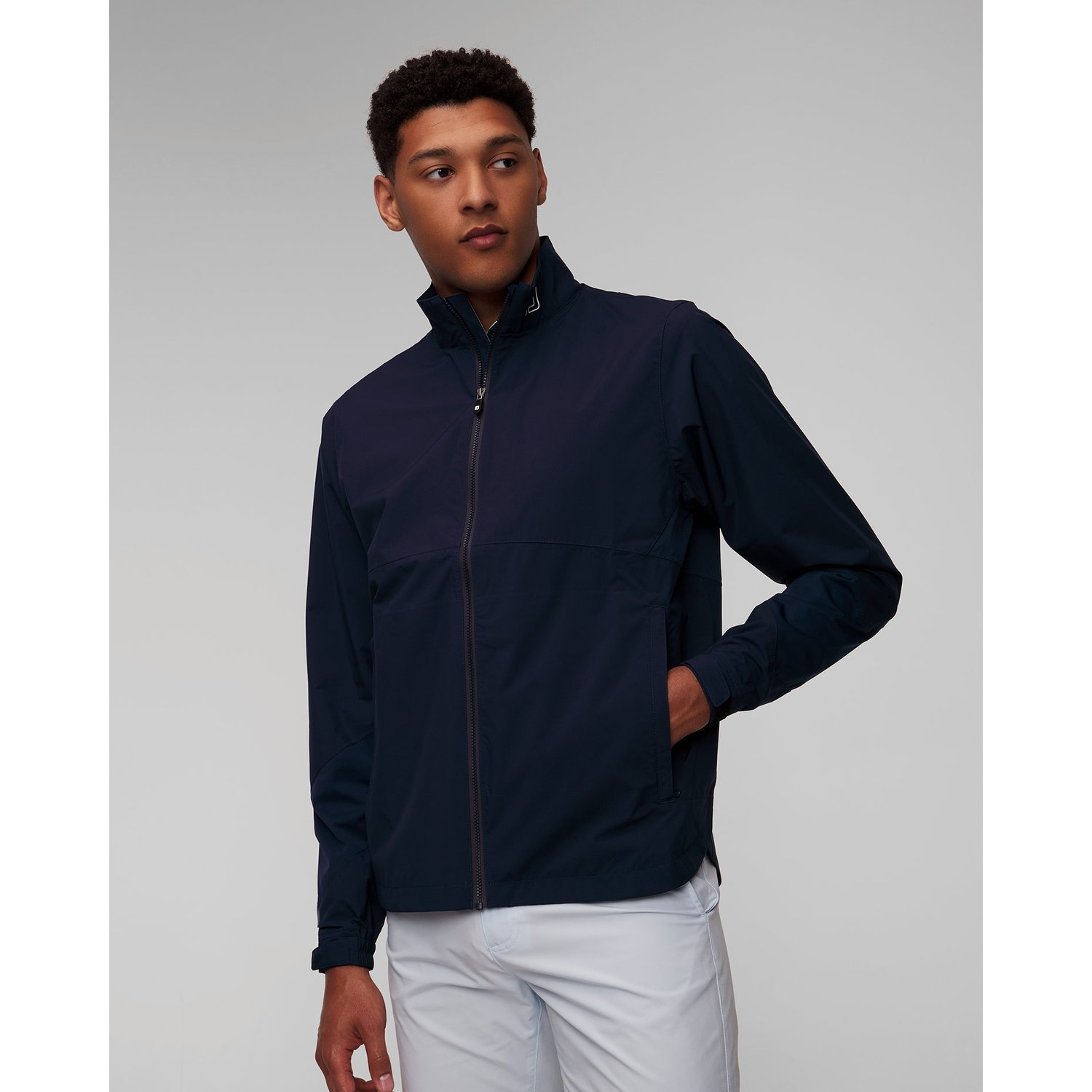 Granatowa Kurtka Przeciwdeszczowa Męska Footjoy Eu Hydrolite X