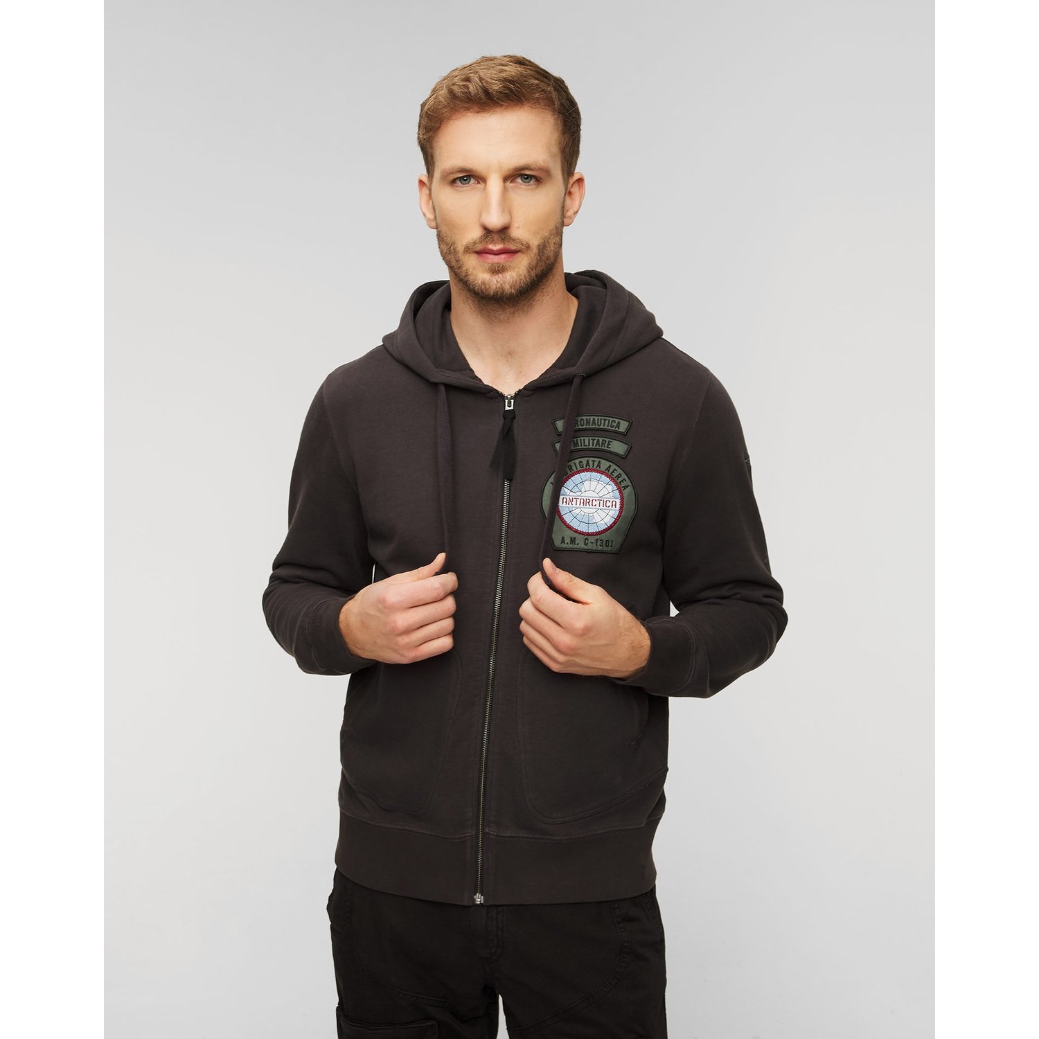 Bluza Rozpinana Z Kapturem Męska Aeronautica Militare