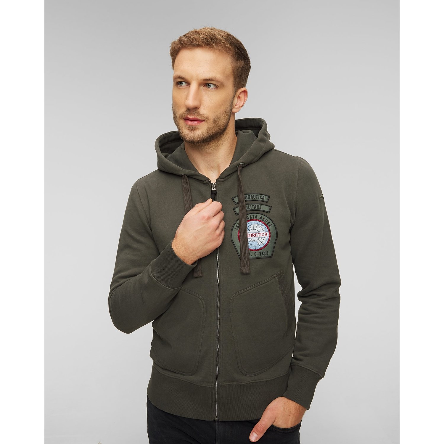 Bluza Rozpinana Z Kapturem Męska Aeronautica Militare