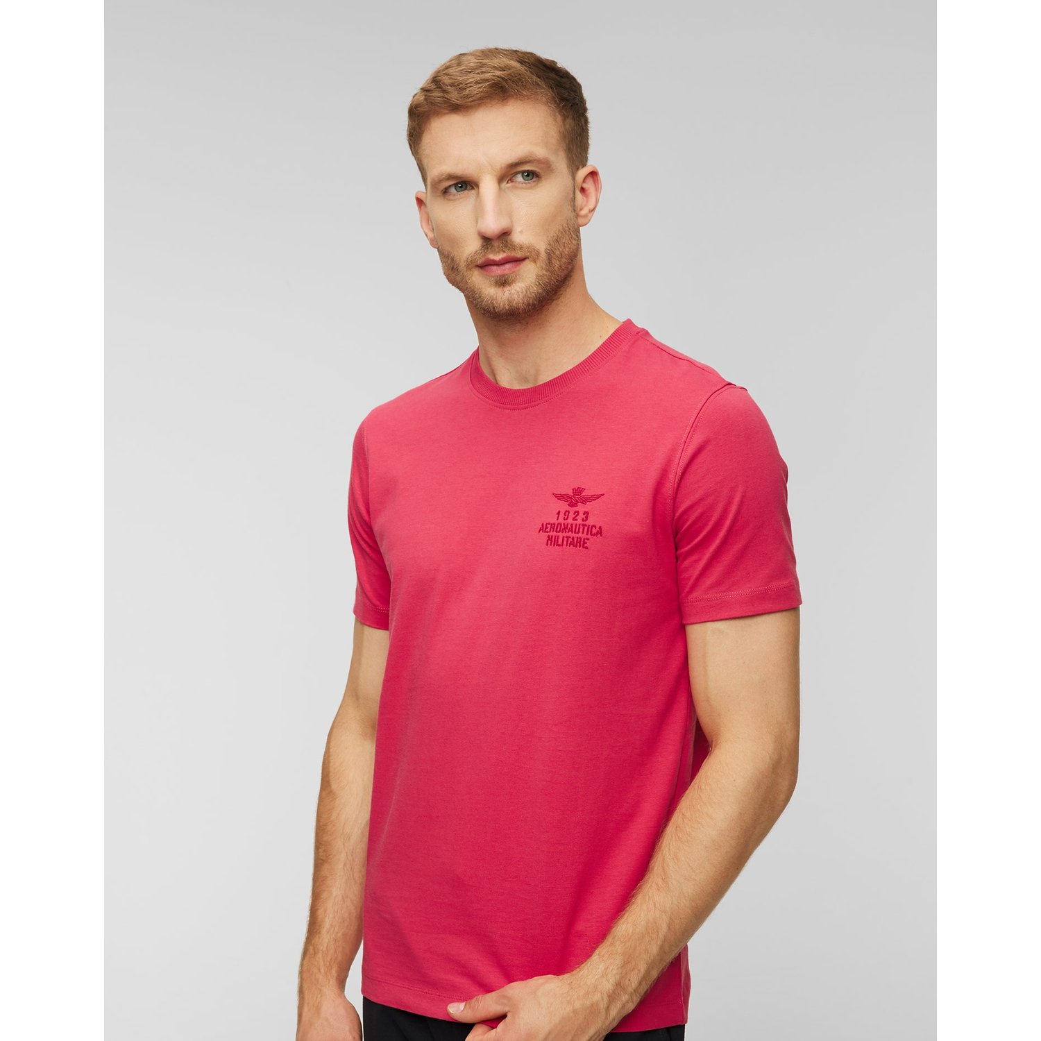 T-shirt Męski Aeronautica Militare Różowy