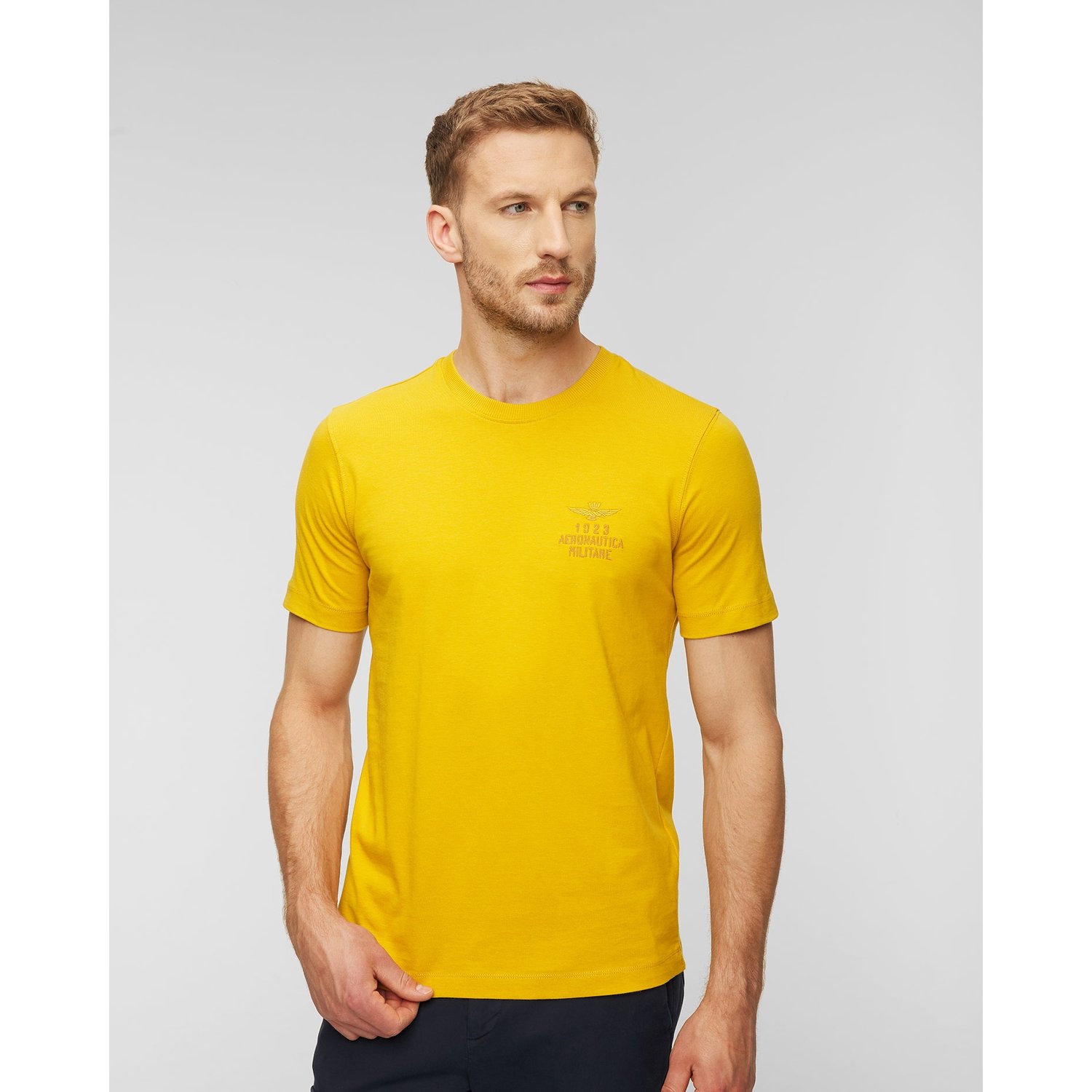 T-shirt Męski Aeronautica Militare Żółty