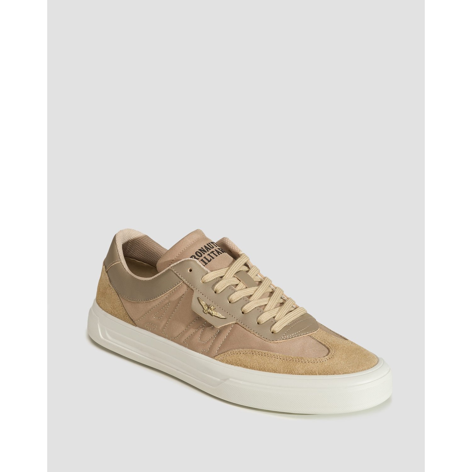 Beżowe Buty Męskie Aeronautica Militare