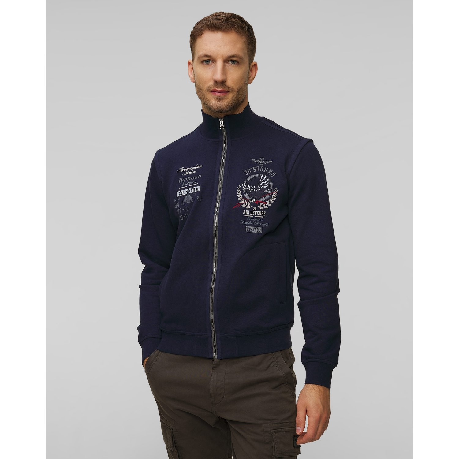 Granatowa Bluza Męska Aeronautica Militare