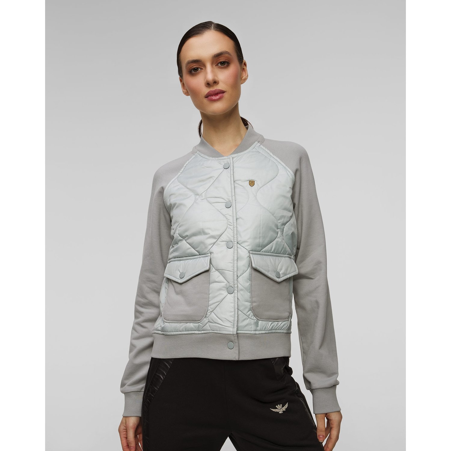 Szara Bluza Damska Aeronautica Militare