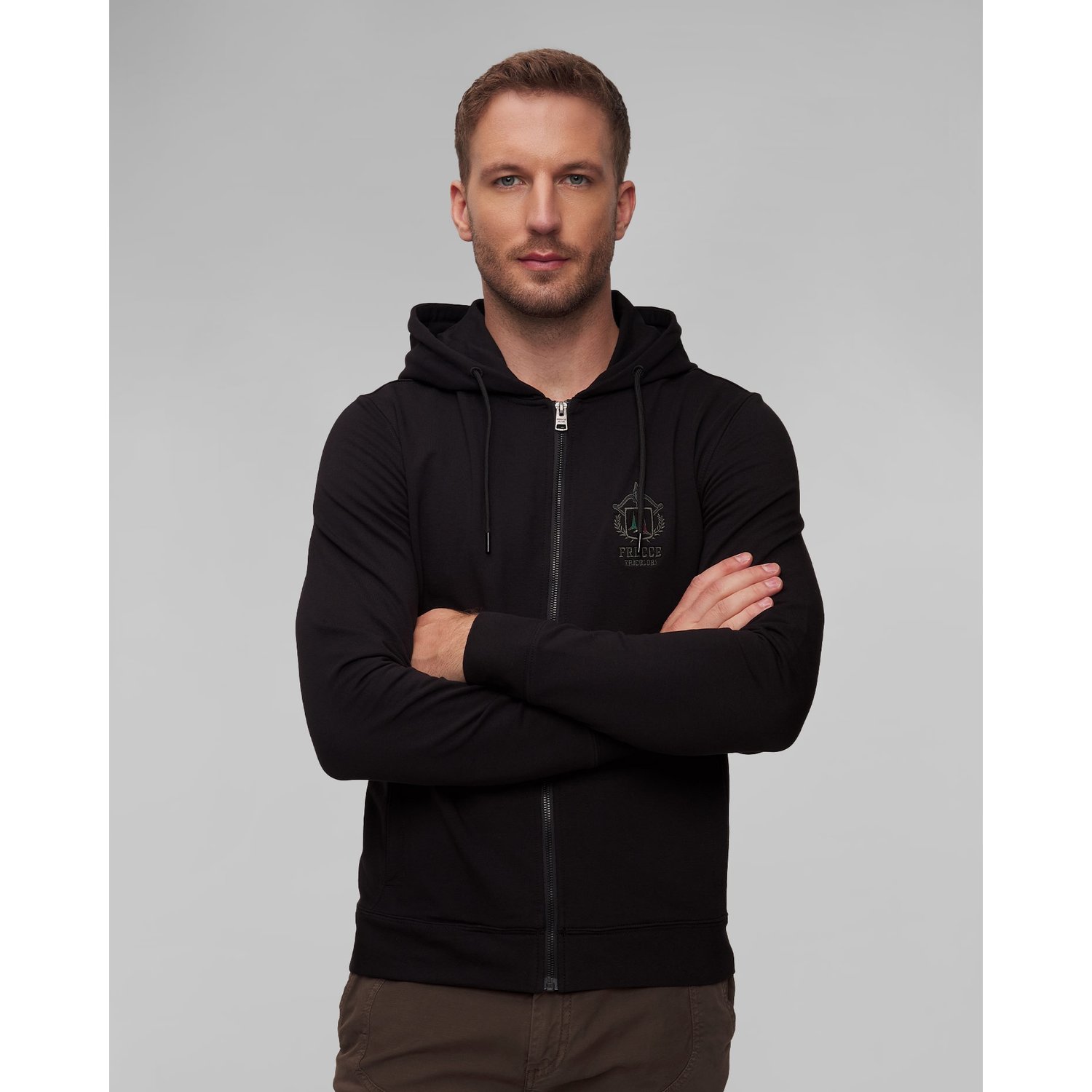 Czarna Bluza Męska Aeronautica Militare