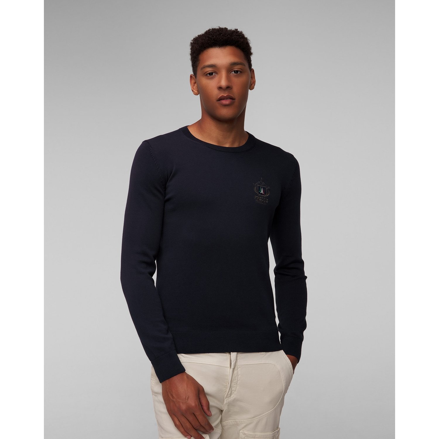 Granatowy Sweter Męski Aeronautica Militare