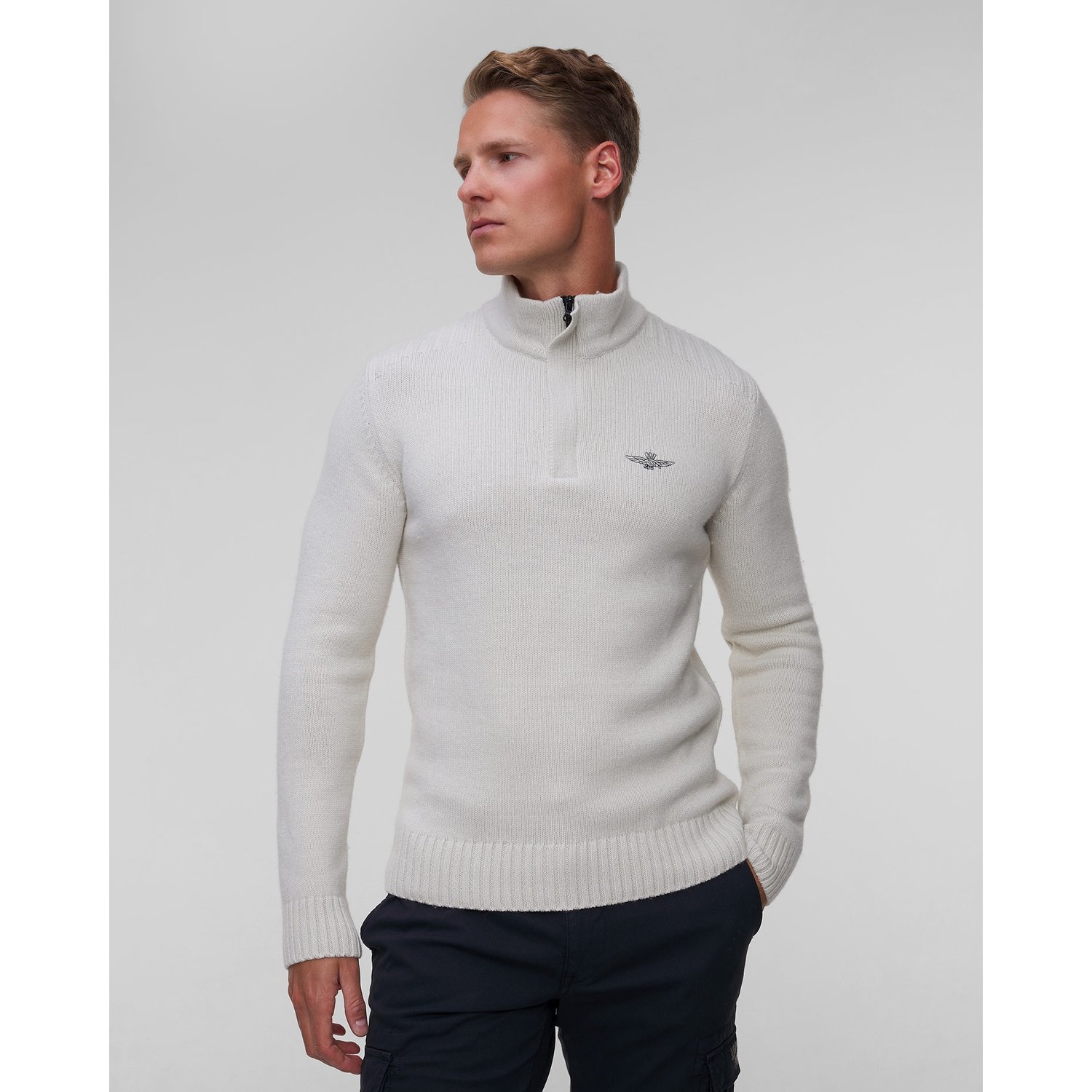 Sweter Z Wełną Męski Aeronautica Militare