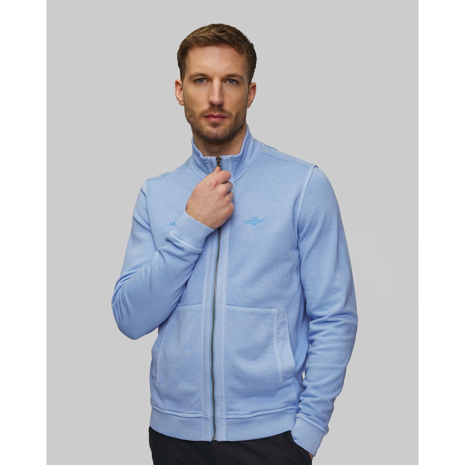 Niebieska Bluza Męska Aeronautica Militare