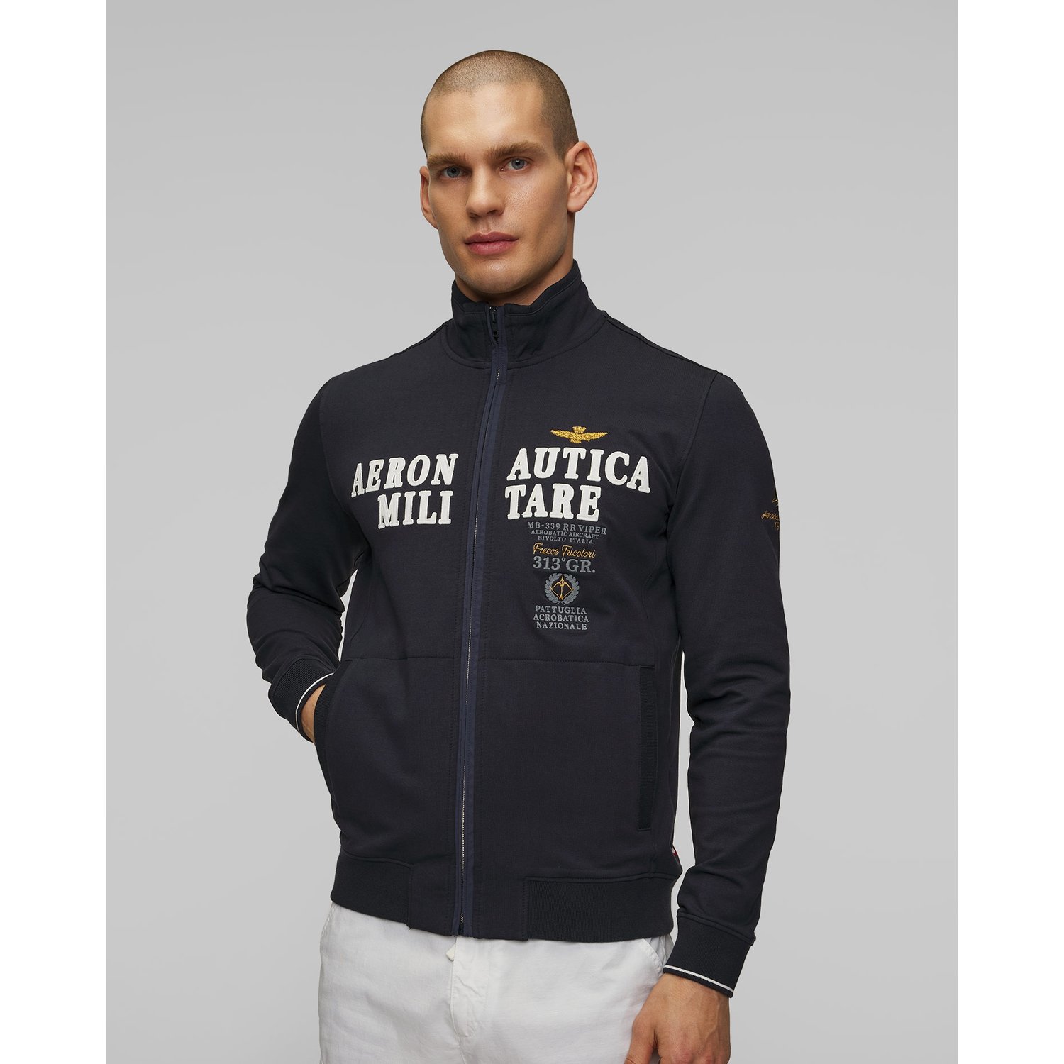 Granatowa Bluza Męska Aeronautica Militare