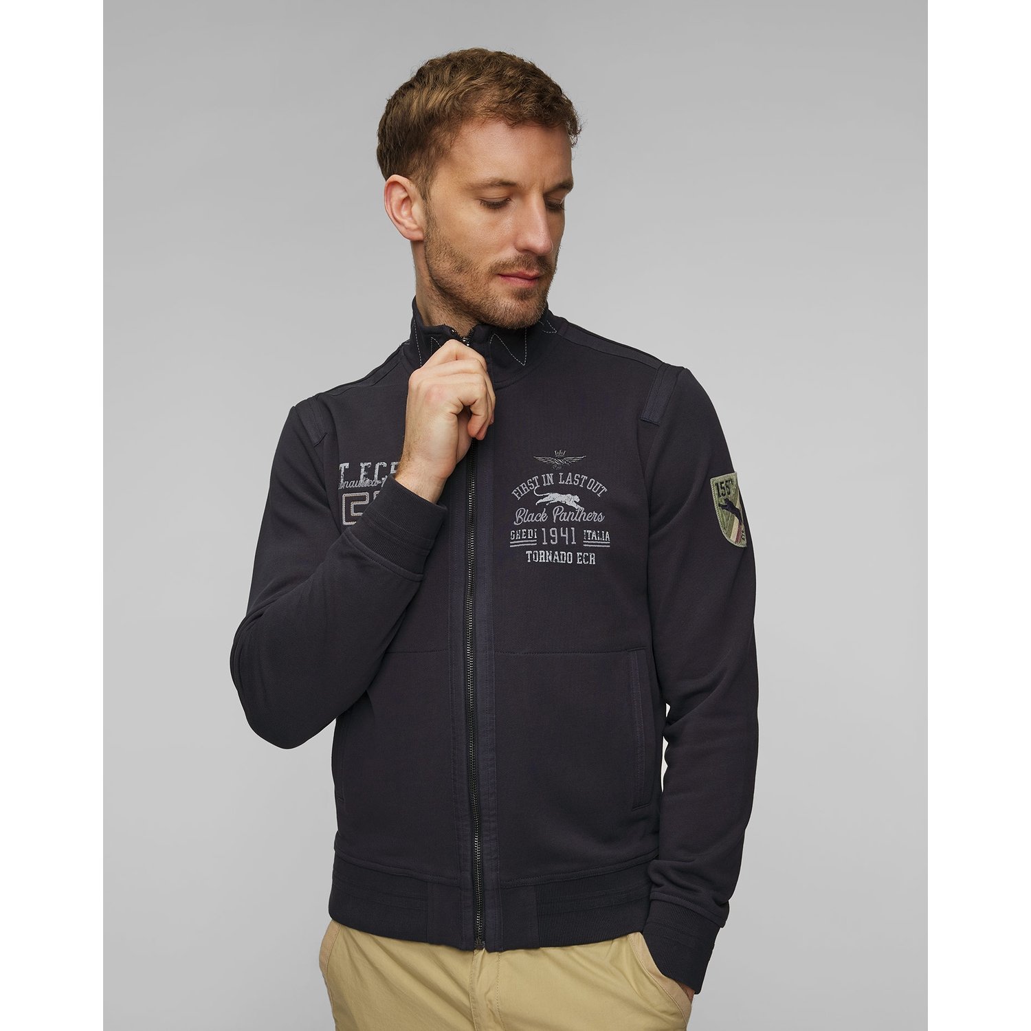 Granatowa Bluza Męska Aeronautica Militare