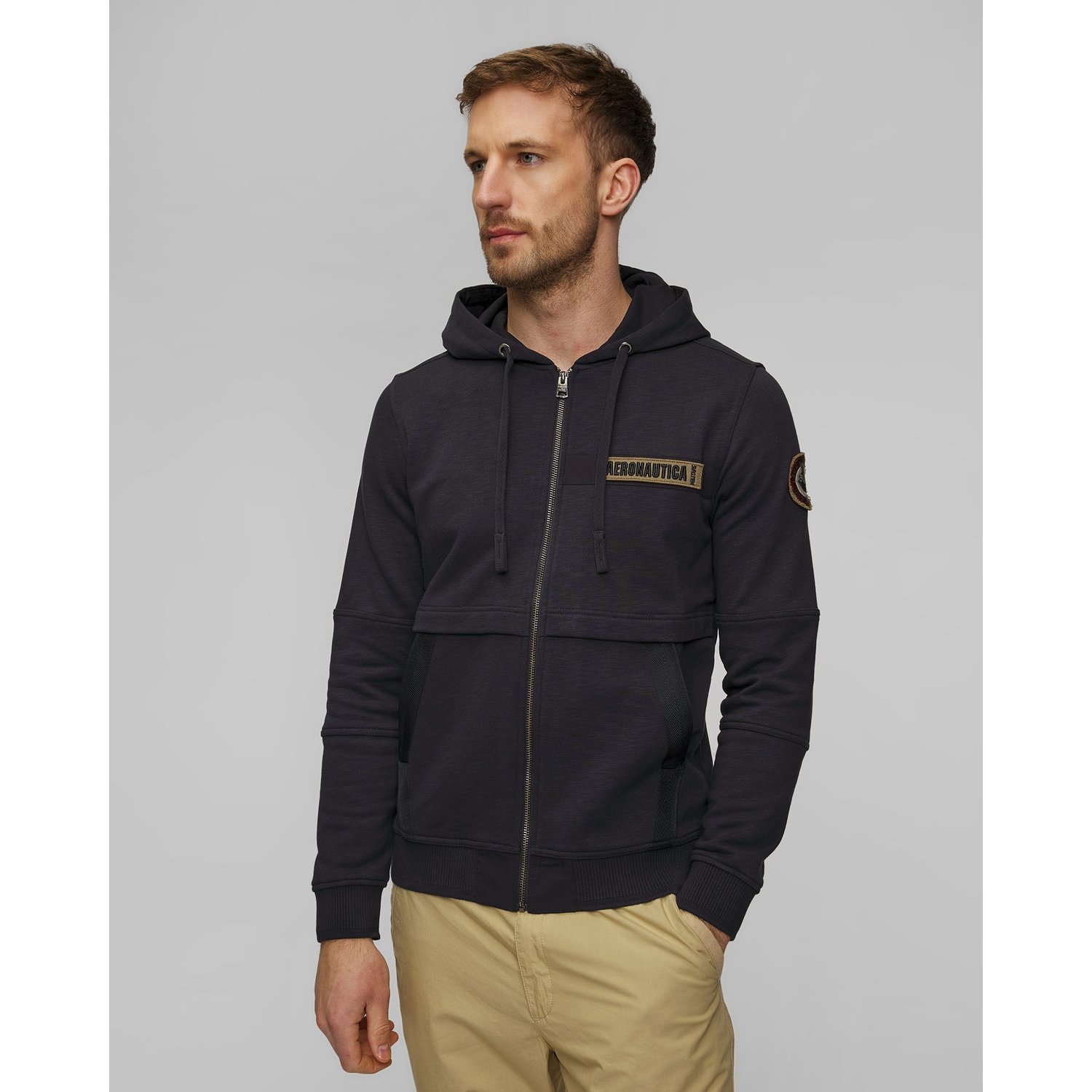 Granatowa Bluza Męska Aeronautica Militare