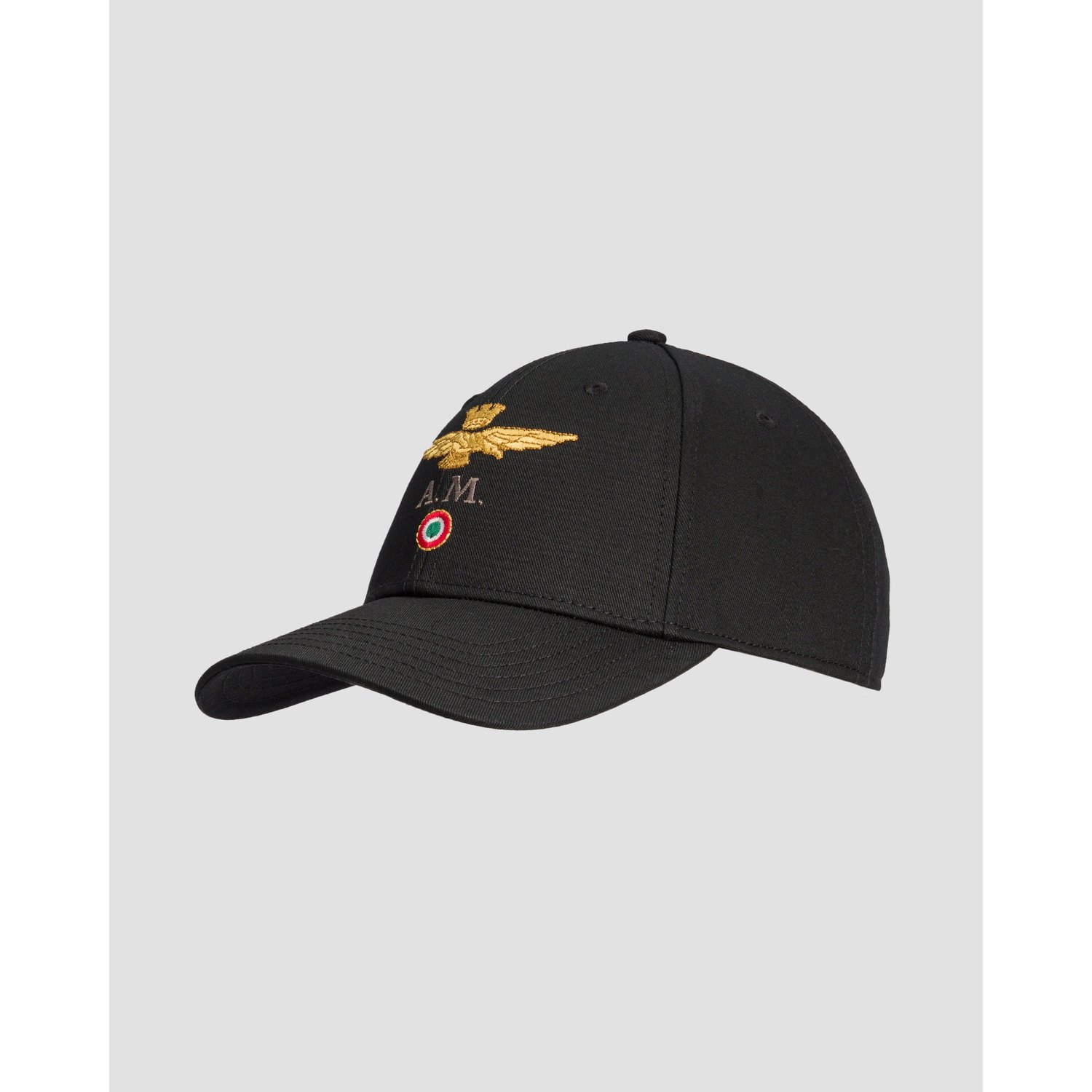 Czarna Czapka Z Daszkiem Męska Aeronautica Militare