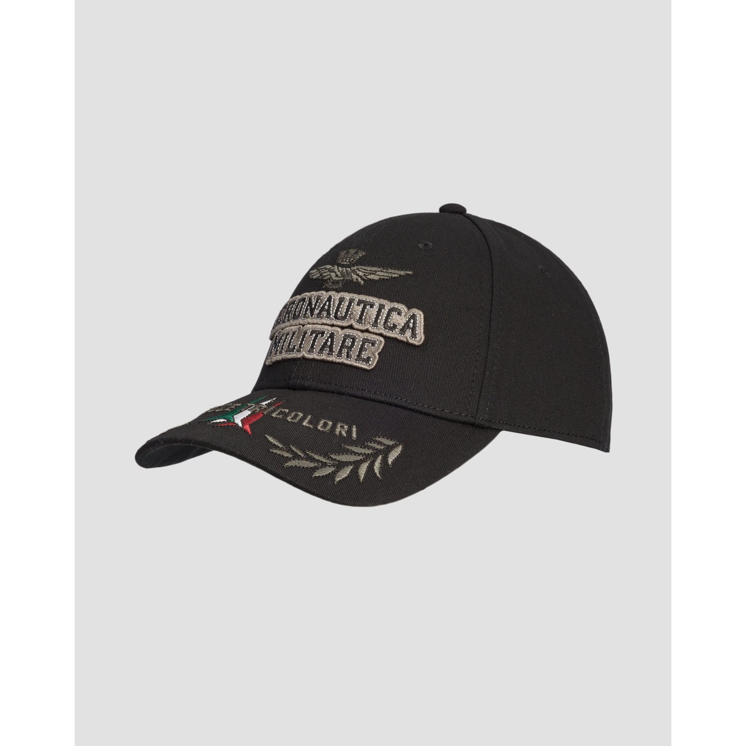 Czarna Czapka Z Daszkiem Męska Aeronautica Militare