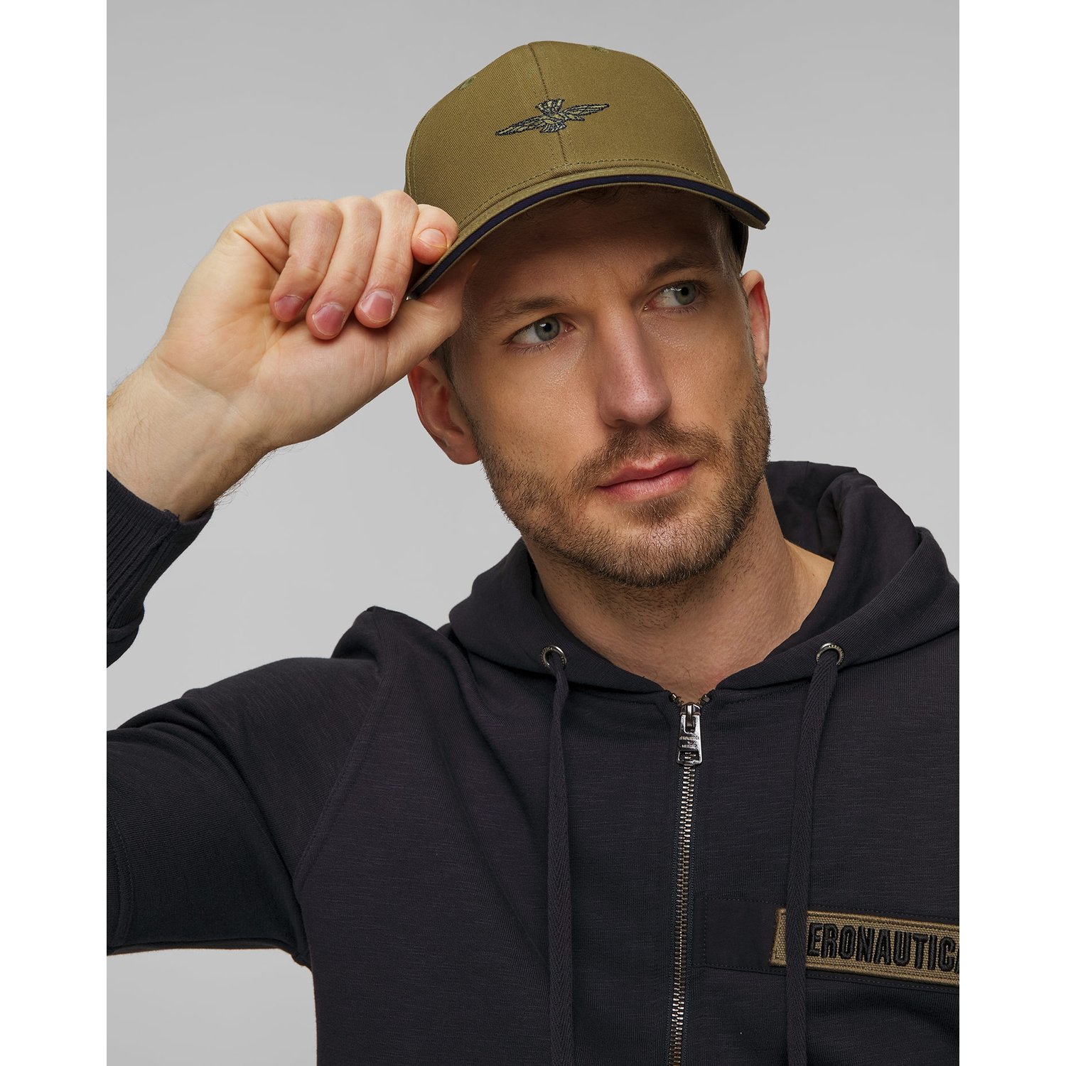Zielona Czapka Z Daszkiem Męska Aeronautica Militare