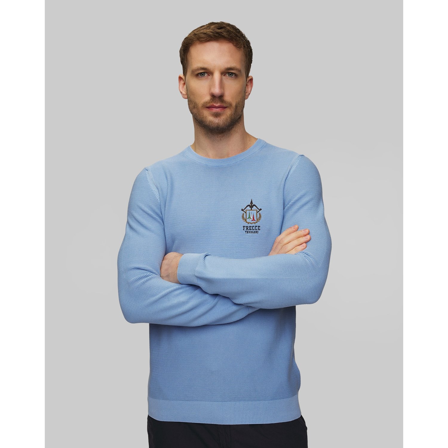 Niebieski Sweter Męski Aeronautica Militare
