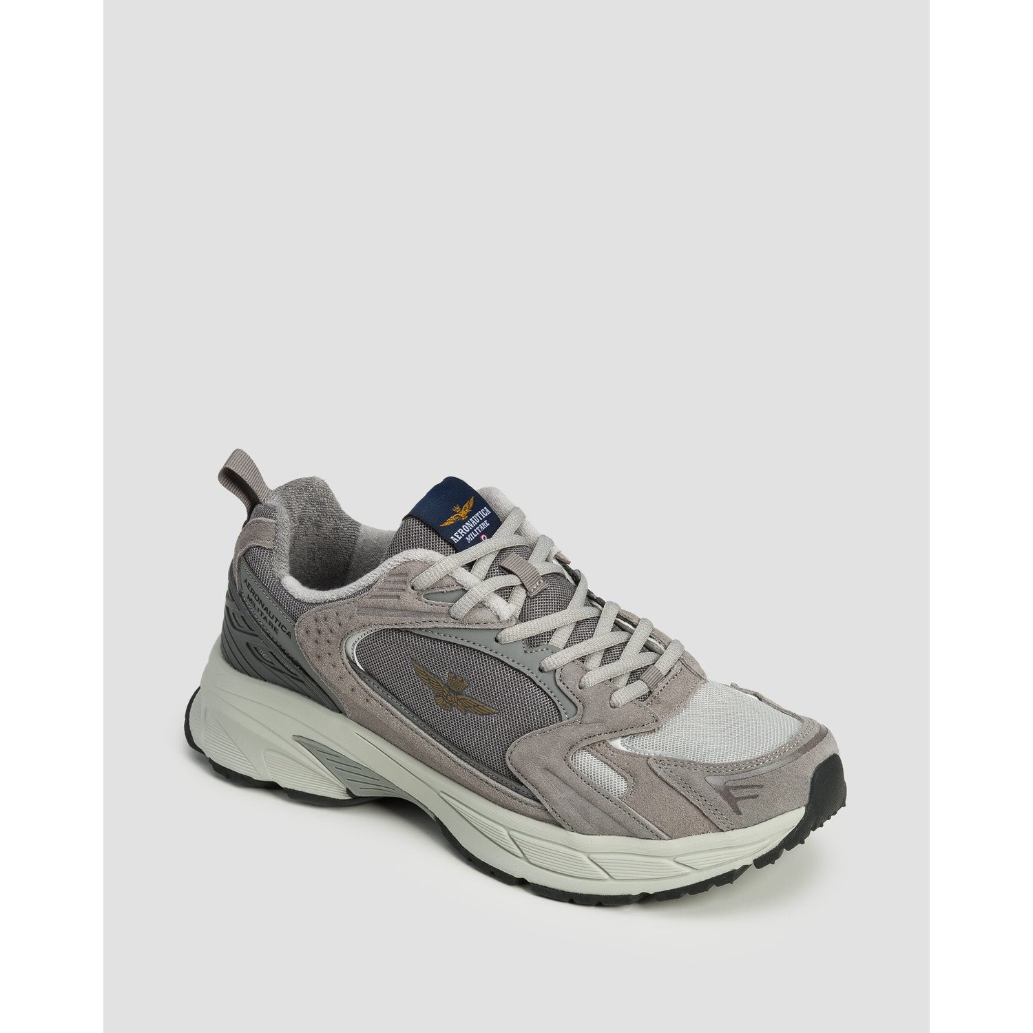 Szare Buty Męskie Aeronautica Militare