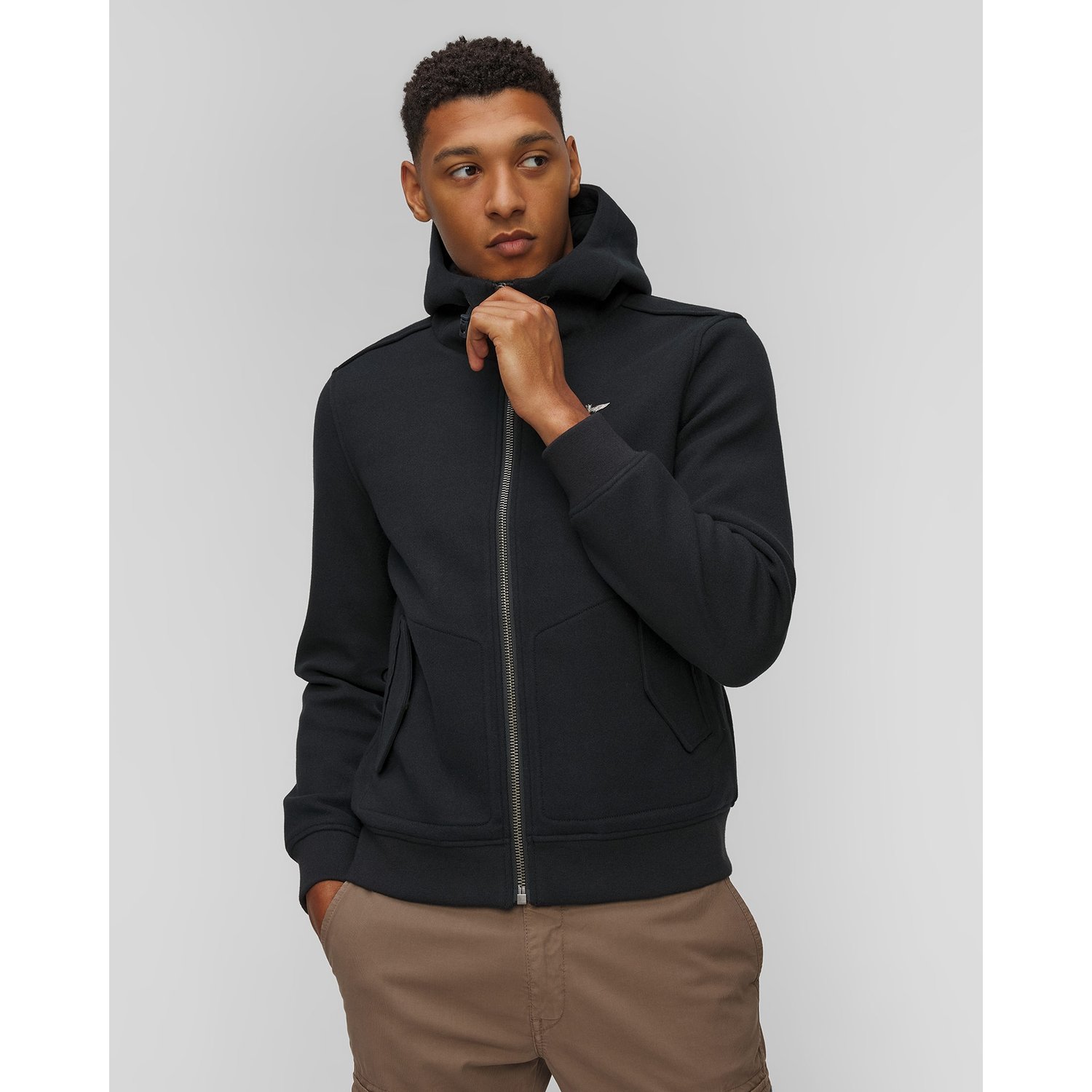 Granatowa Kurtka Męska Aeronautica Militare