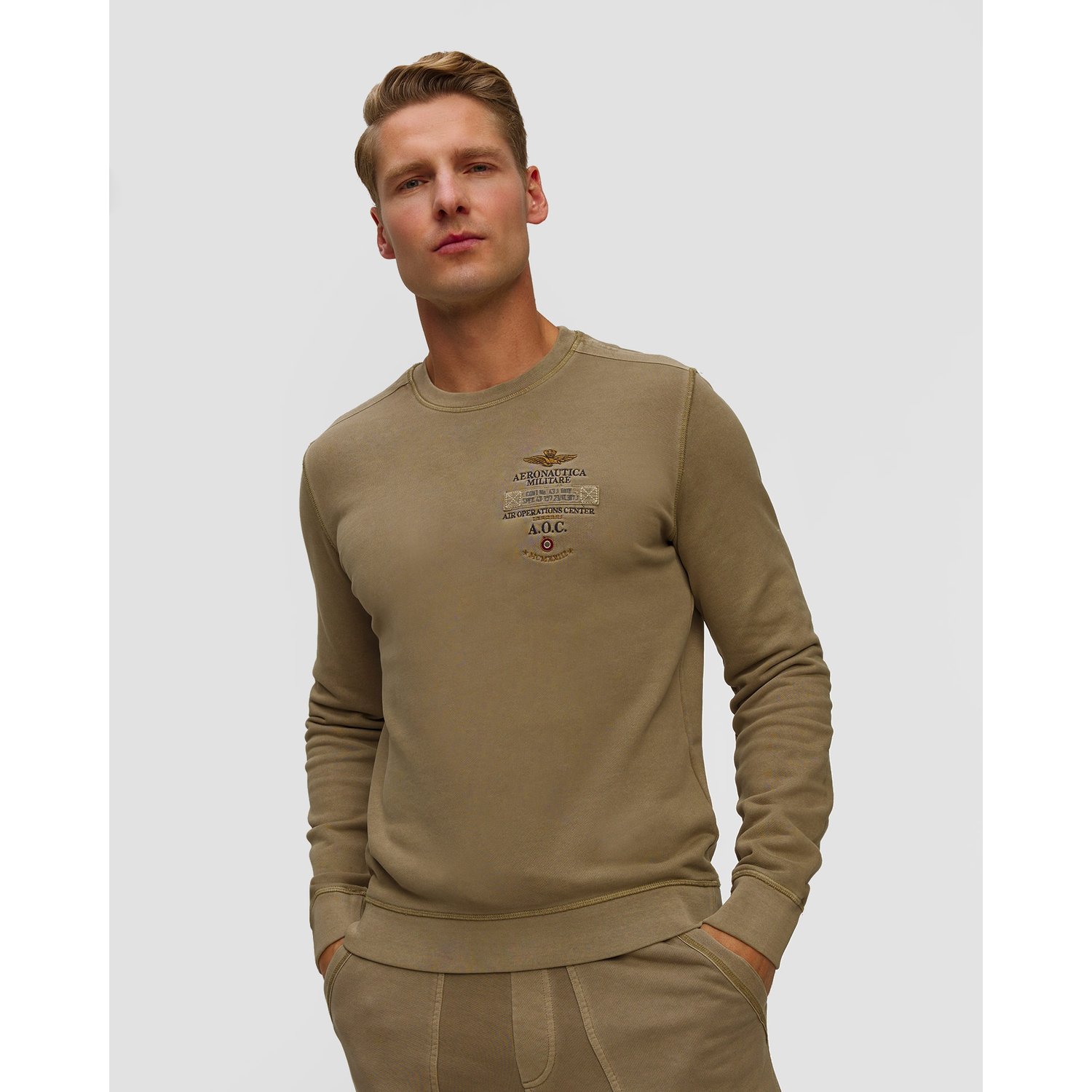 Zielona bluza męska Aeronautica Militare