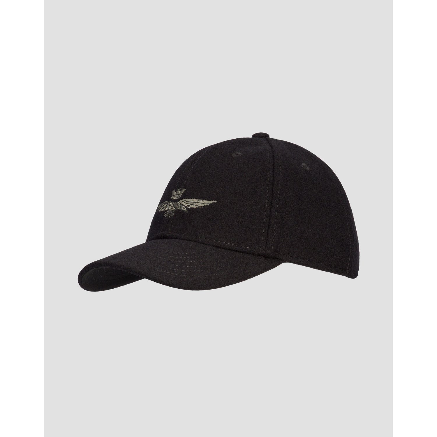 Czarna Czapka Wełniana Z Daszkiem Aeronautica Militare