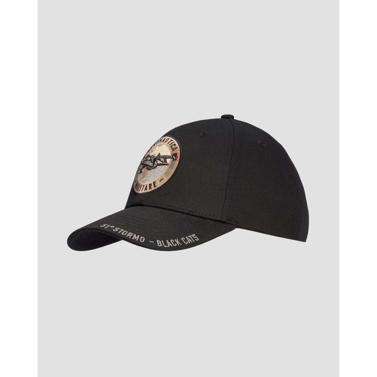 Czarna Czapka Z Daszkiem Aeronautica Militare