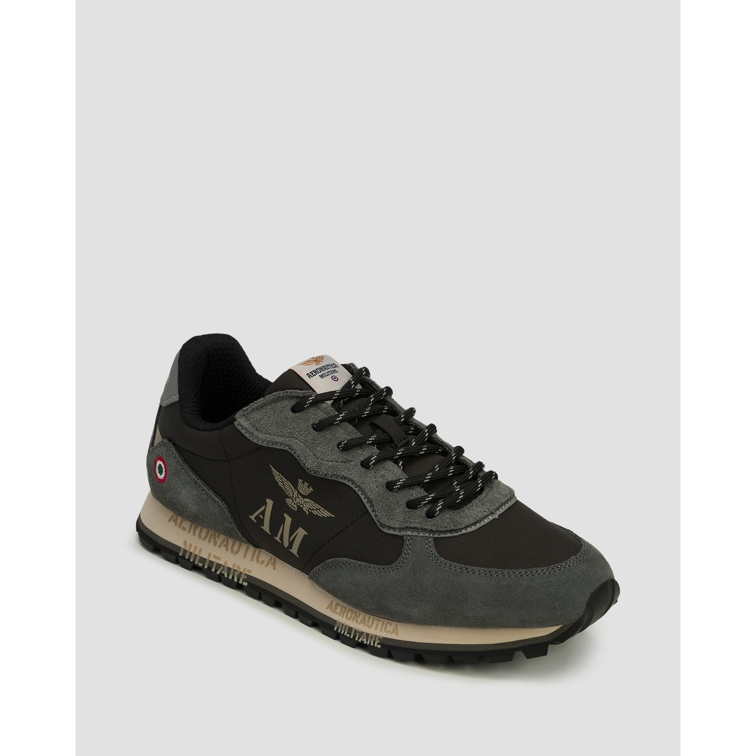 Sneakersy Skórzane Męskie Aeronautica Militare