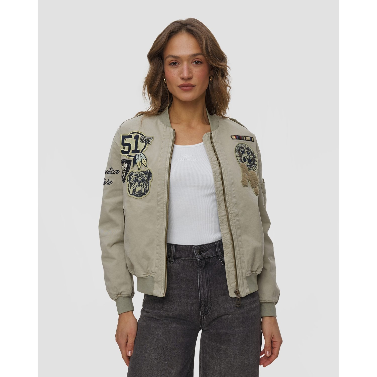 Kurtka Damska Aeronautica Militare Zielona