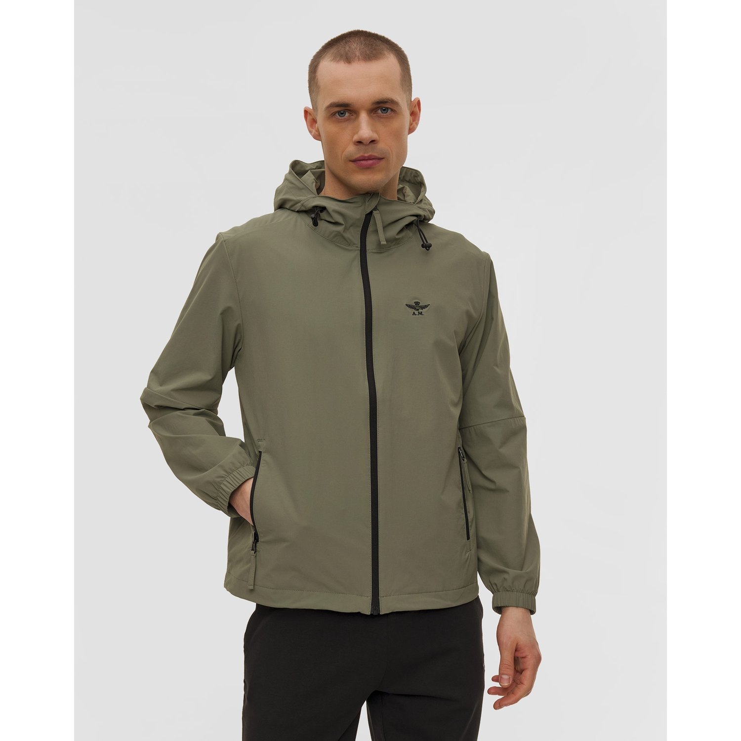 Zielona Kurtka Męska Aeronautica Militare