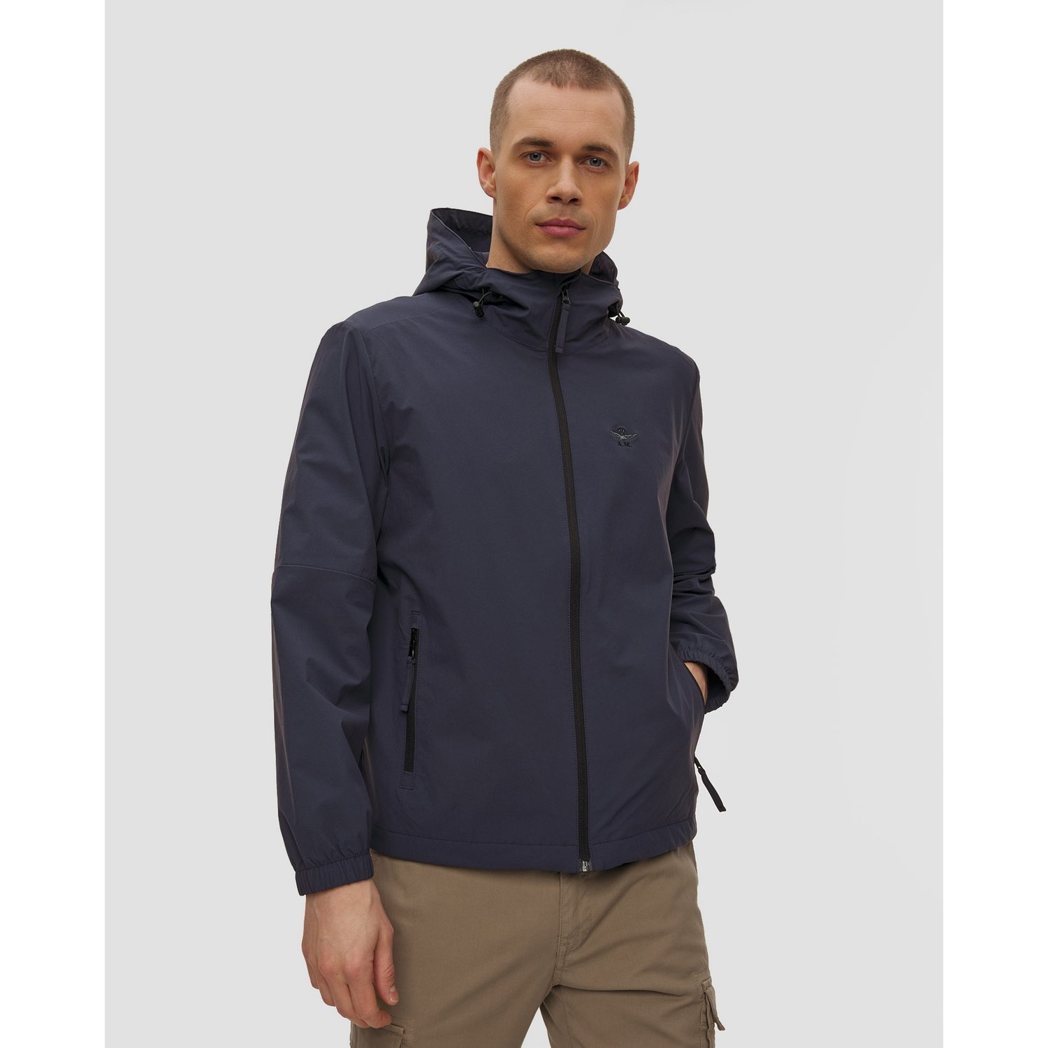 Granatowa Kurtka Męska Aeronautica Militare