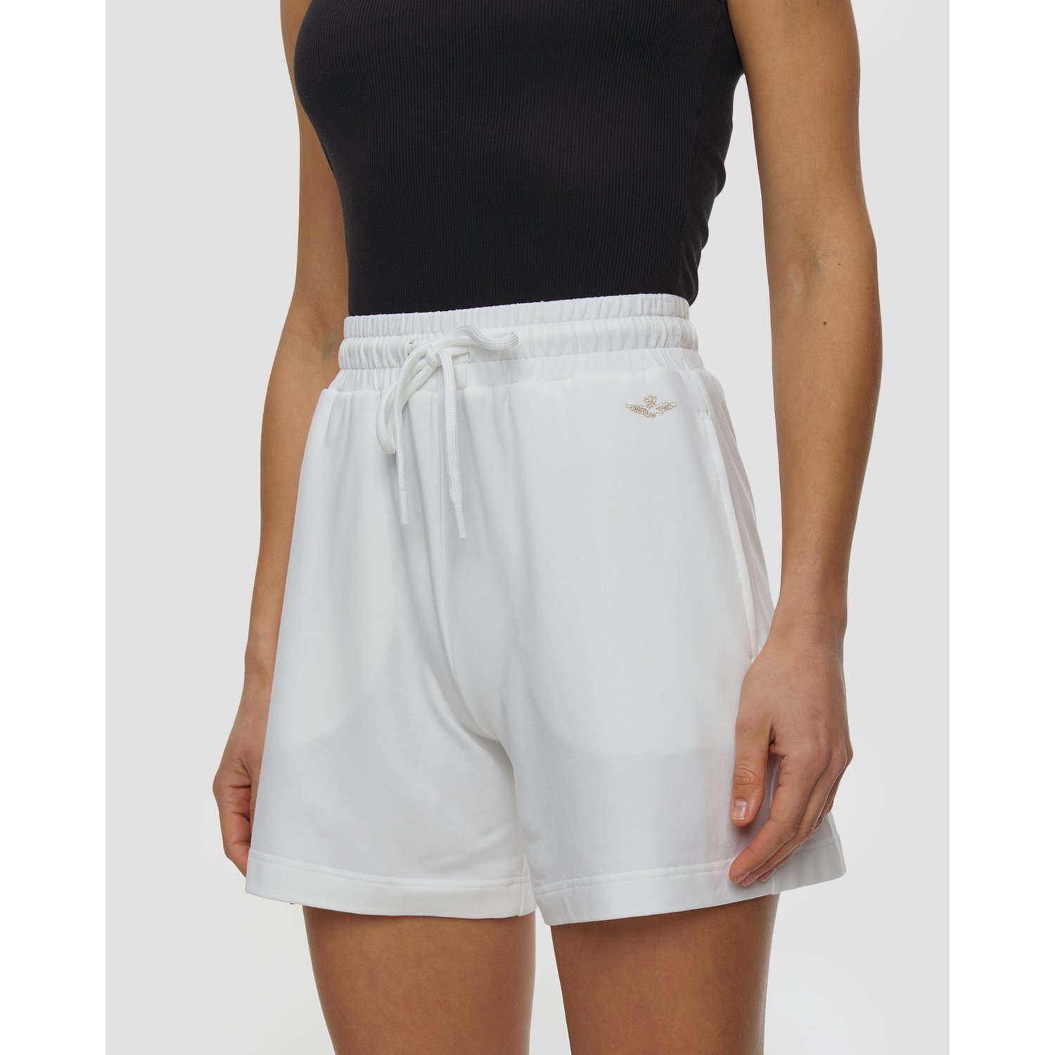 Szorty Damskie Aeronautica Militare Białe