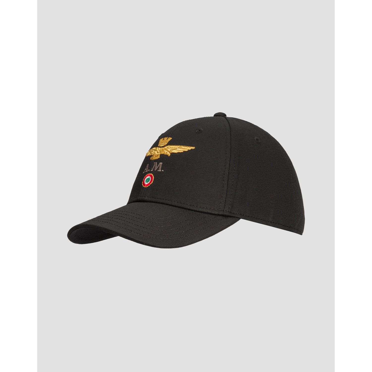 Czapka Z Daszkiem Męska Aeronautica Militare Czarna