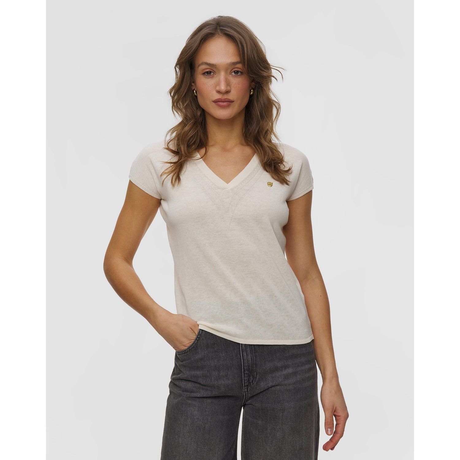 Sweter Z Krótkim Rękawem Damski Aeronautica Militare