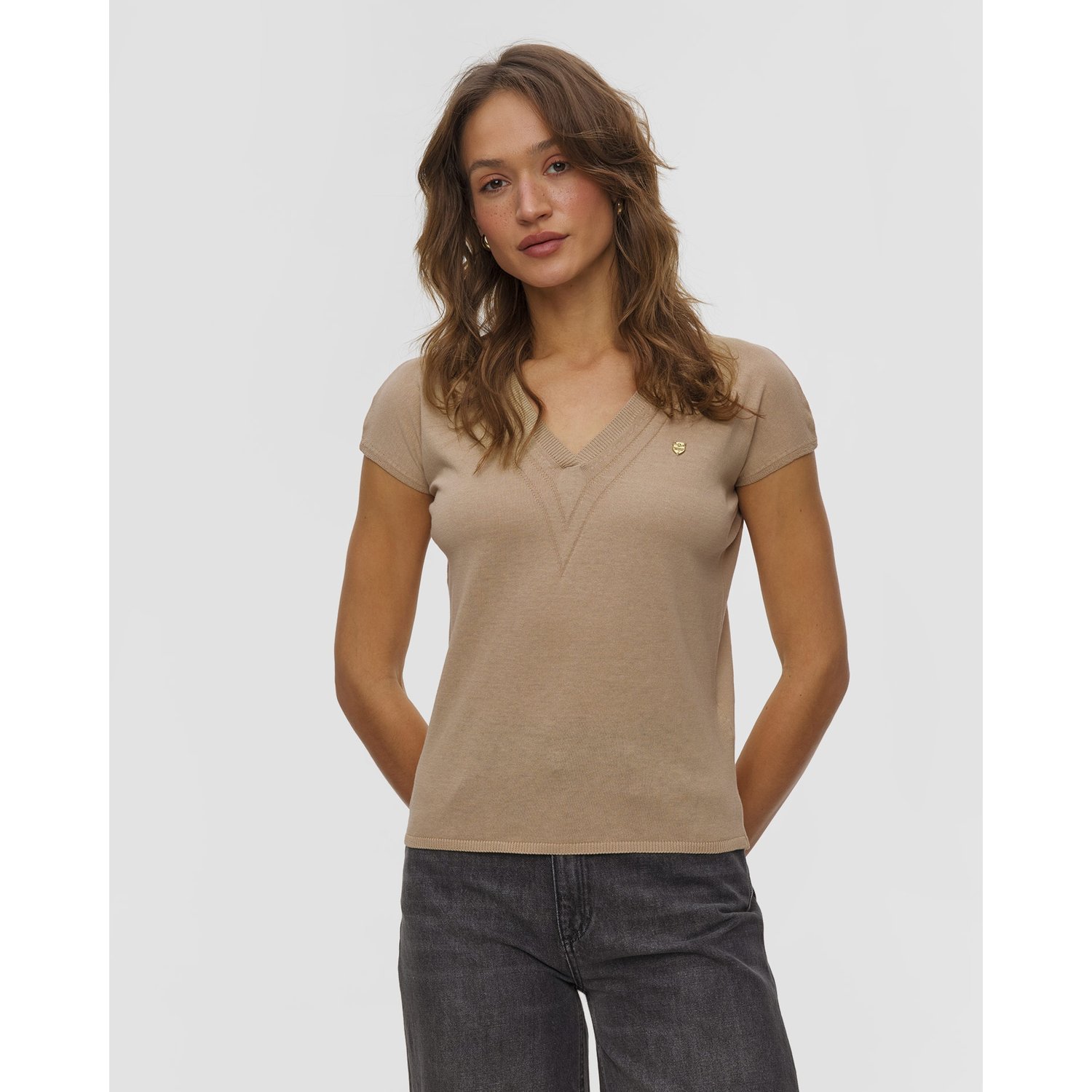 Sweter Z Krótkim Rękawem Damski Aeronautica Militare