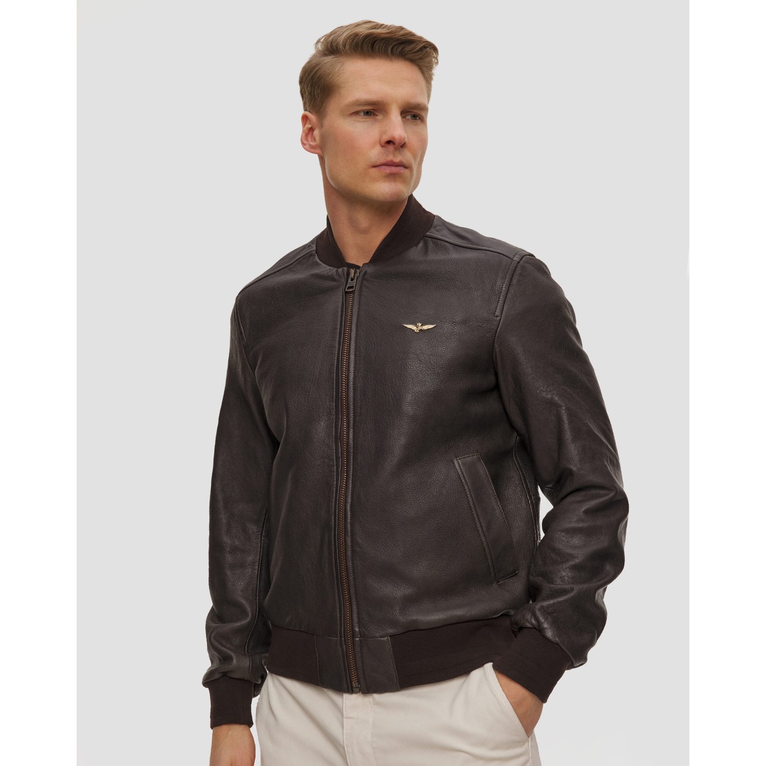 Kurtka Skórzana Męska Aeronautica Militare