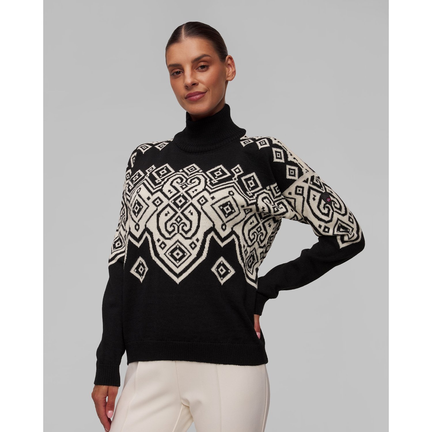 Czarny Sweter Wełniany Damski Dale Of Norway Falun