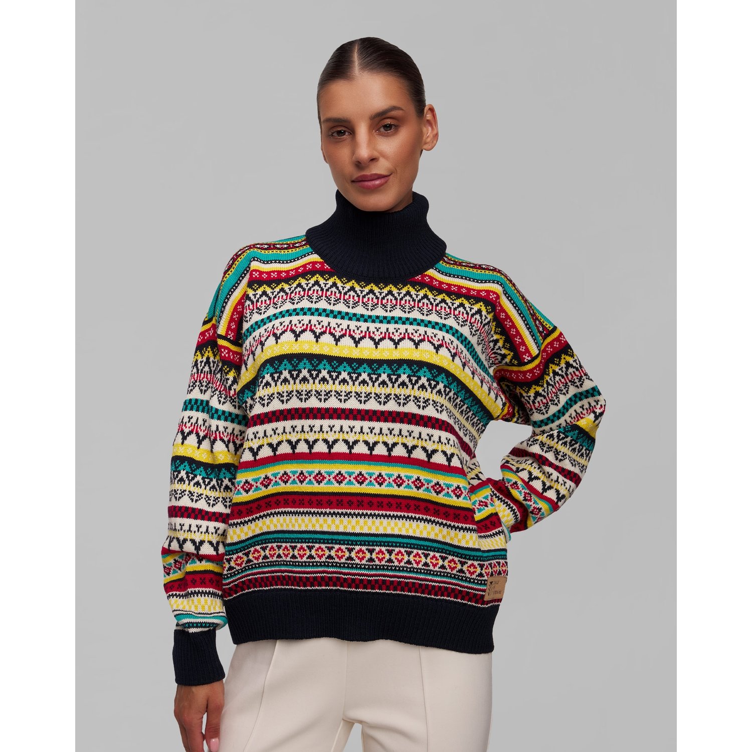 Sweter Z Golfem Wełniany Damski Dale Of Norway Utsira