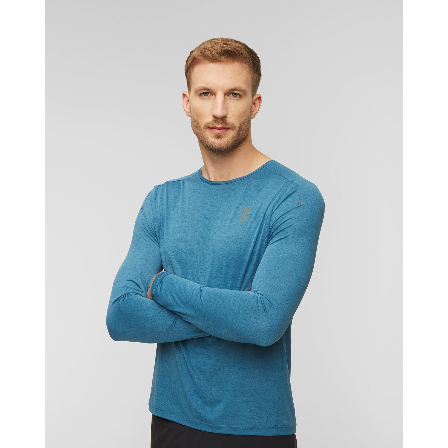 Longsleeve Męski On Performance Long-t Niebieski