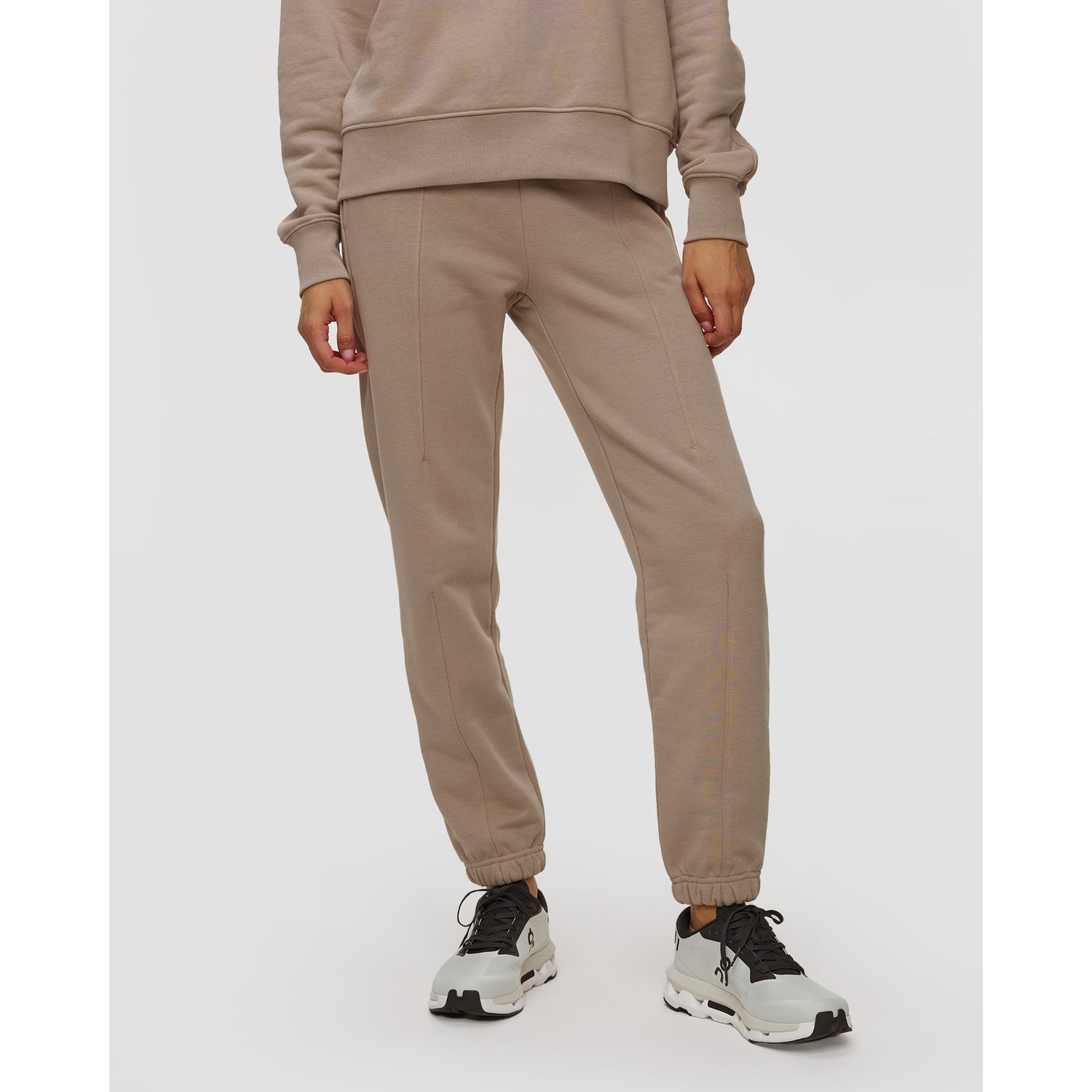 Spodnie Dresowe Damskie On Running Club Pants Beżowe