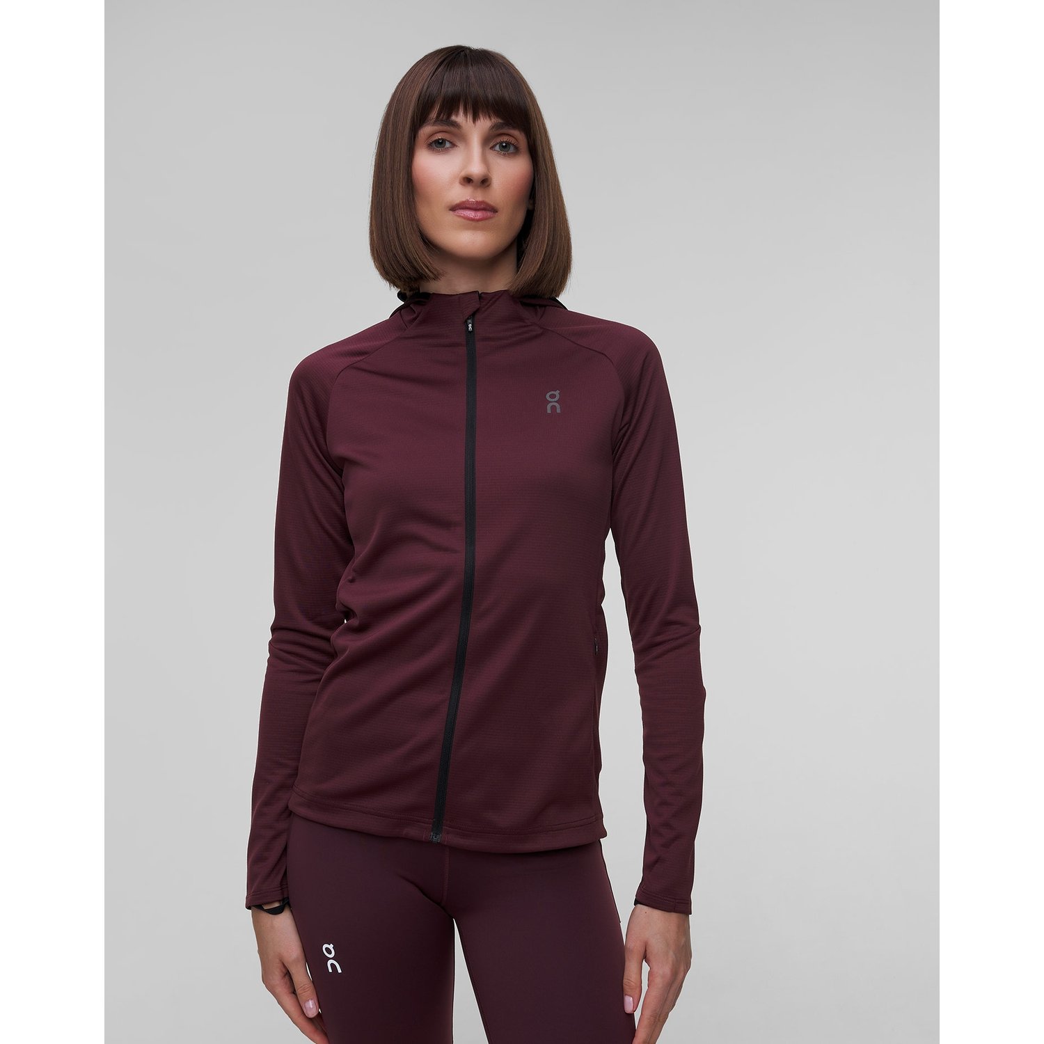 Bluza Z Kapturem Damska On Running Climate Zip Hoodie