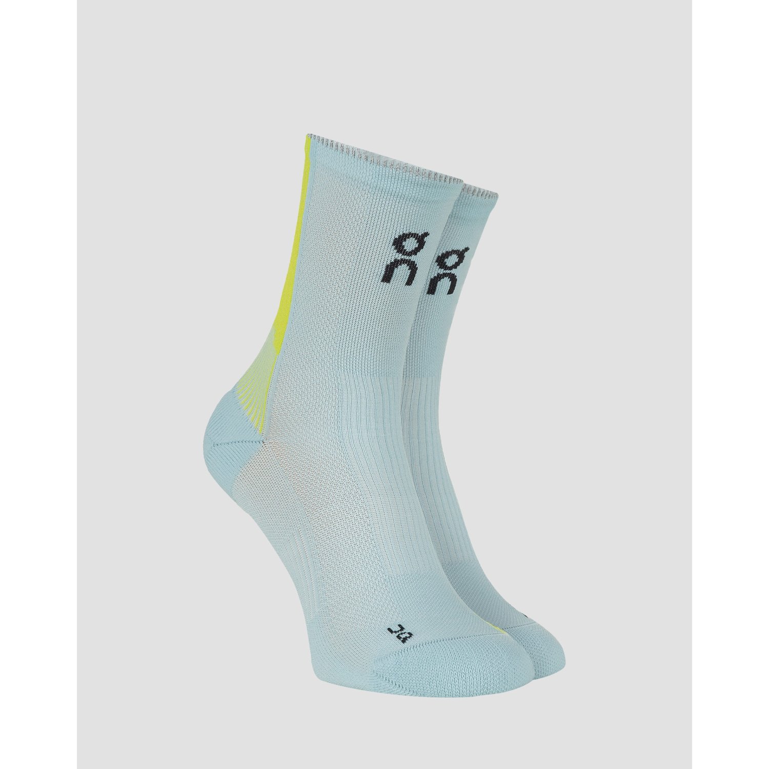 Skarpety Biegowe On Running Performance Run Sock High Niebiesko-żółte