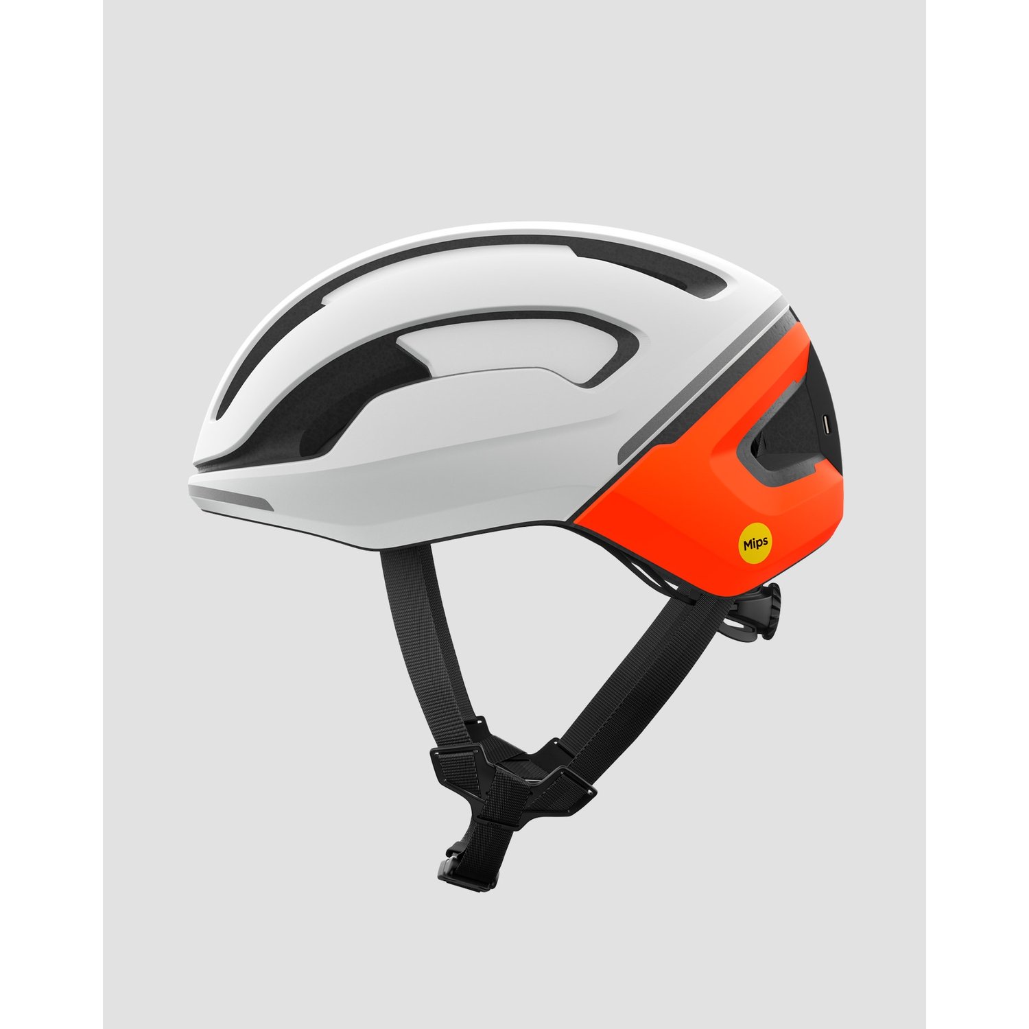 Kask Rowerowy Poc Omne Beacon Mips Biało-pomarańczowy