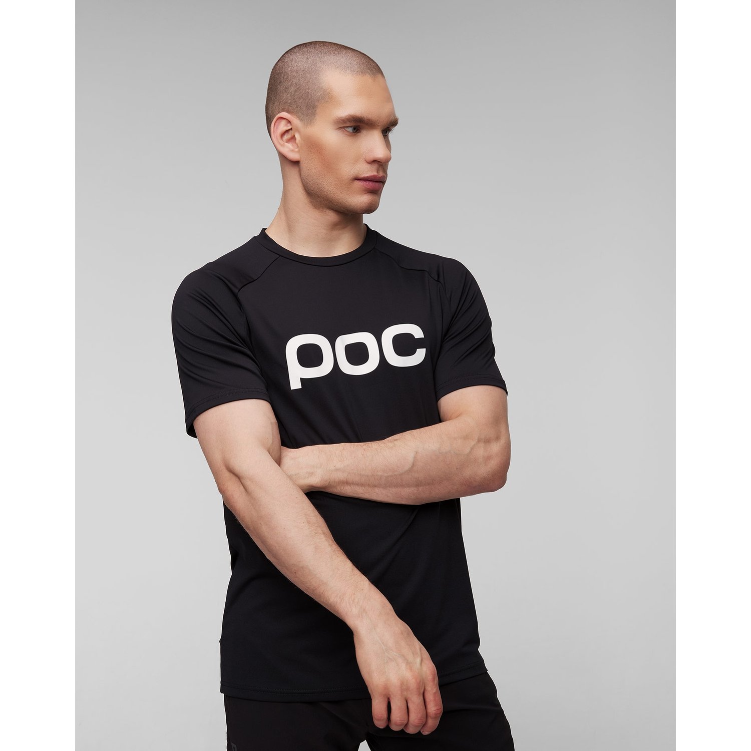 Czarna Koszulka Rowerowa Poc M's Reform Enduro Tee