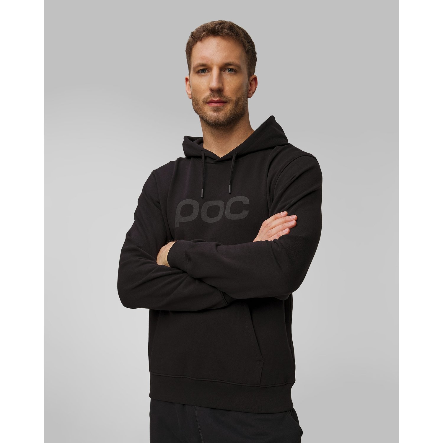 Czarna Bluza Z Kapturem Męska Poc Hood